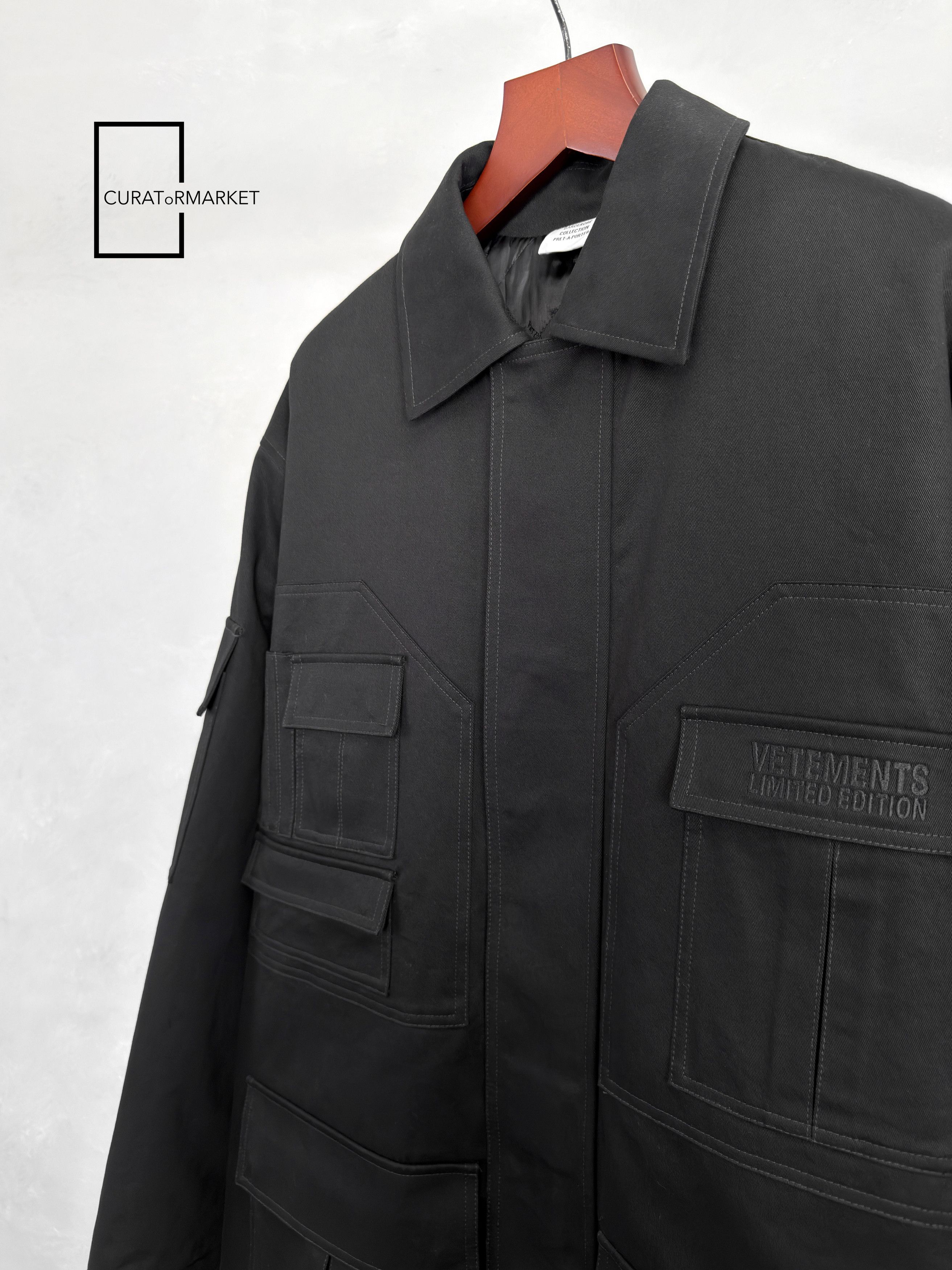 Vetements GRAIL Multi Cargo Back Pocket Zip Army Blackout Parka FW24 Size US S / EU 44-46 / 1 - 3 Thumbnail