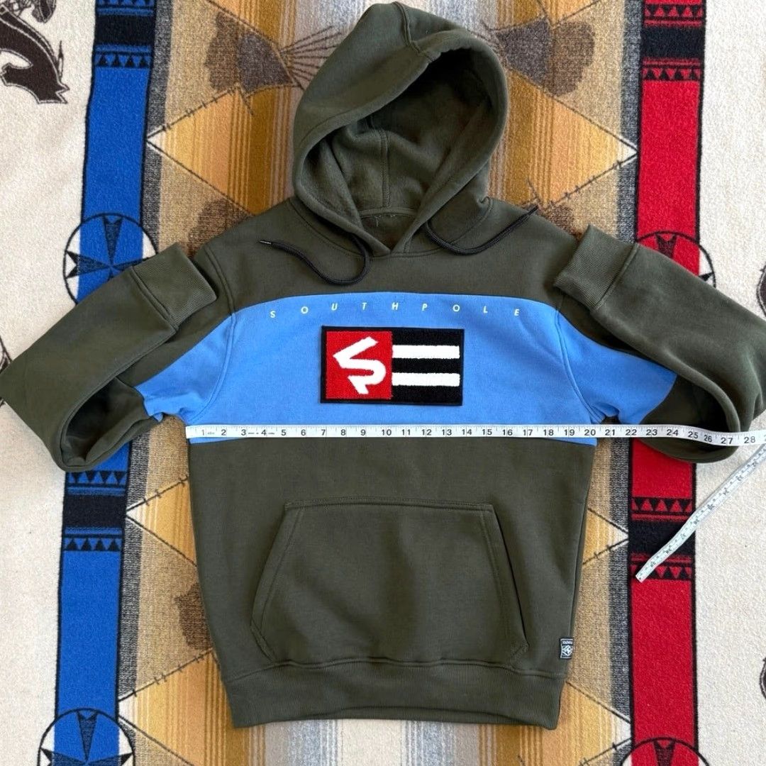 Southpole VINTAGE Southpole Hoodie Sweatshirt M Green Embroidered Grunge Y2K Skate Size US M / EU 48-50 / 2 - 6 Thumbnail