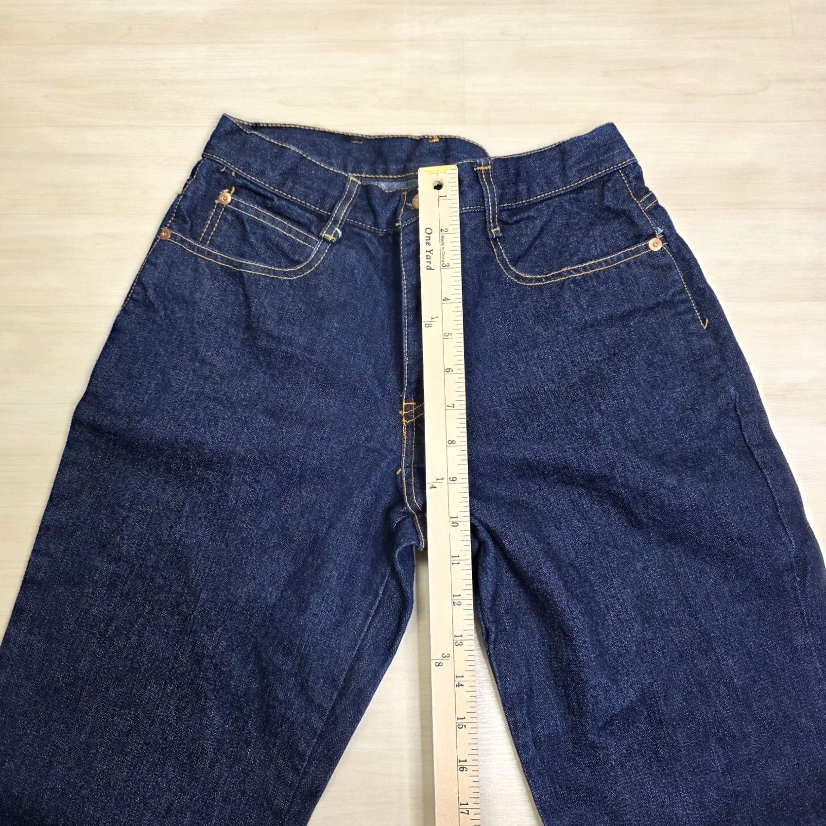 Denime VINTAGE Brittania El Paso Jeans Womens Blue Denim Jeans 80s 26 x 34 Size 11 L Texas Mens Womens Girls Size 32" / US 10 / IT 46 - 4 Thumbnail