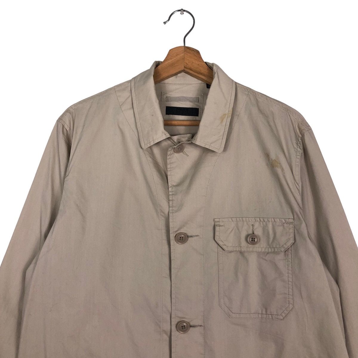 Japanese Brand Vintage Chore Jacket Multi Pocket Cargo Uniqlo Issey Miyake Size US L / EU 52-54 / 3 - 3 Thumbnail