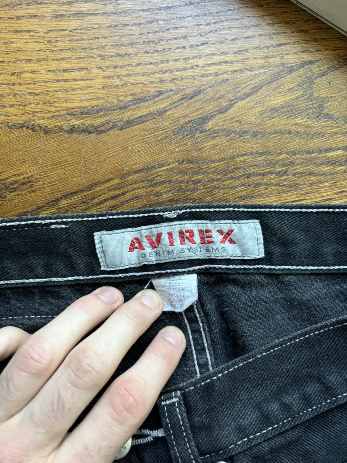 Avirex × Vintage Vintage Avirex Jeans 1990s 2000s Faded Black Denim Paco Y2K Size US 28 / EU 44 - 7 Thumbnail