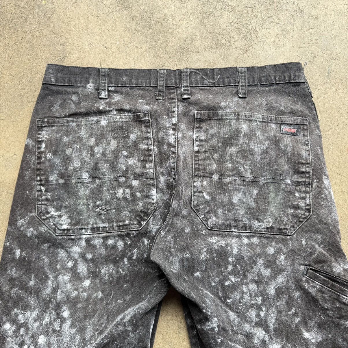 Vintage DICKIES PAINT SPLATTER FADED DISTRESSED GRUNGE ERD WORK PANT Size US 32 / EU 48 - 2 Thumbnail
