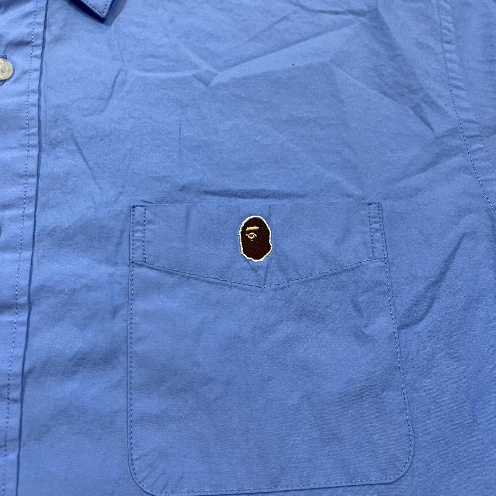 Bape × Comme des Garcons Authentic Bape x Comme Des Garçons Button Up Dress Shirt XL Size US XL / EU 56 / 4 - 4 Thumbnail