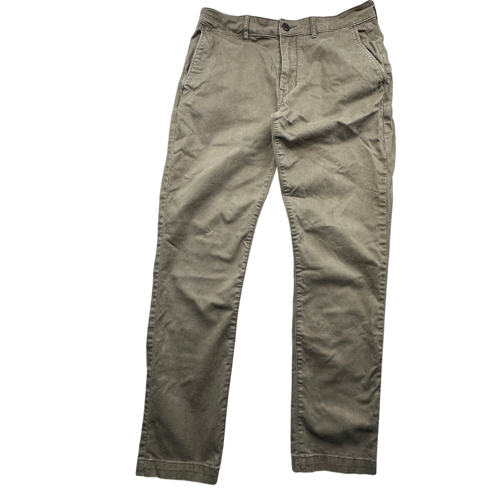 Flint And Tinder Flint And Tinder Twill Olive Green Chino Pants 32x30 Size US 32 / EU 48 - 1 Thumbnail