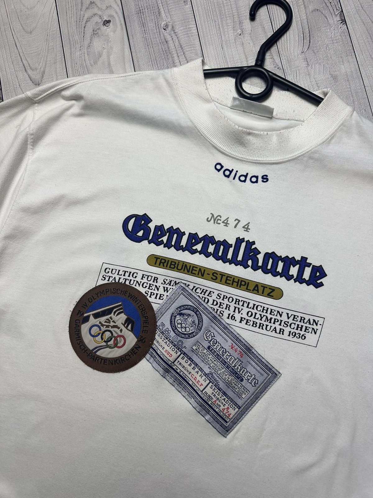 Adidas × Vintage Vintage adidas Olympic Games sweatshirt size L Garmish logo Size US L / EU 52-54 / 3 - 4 Thumbnail