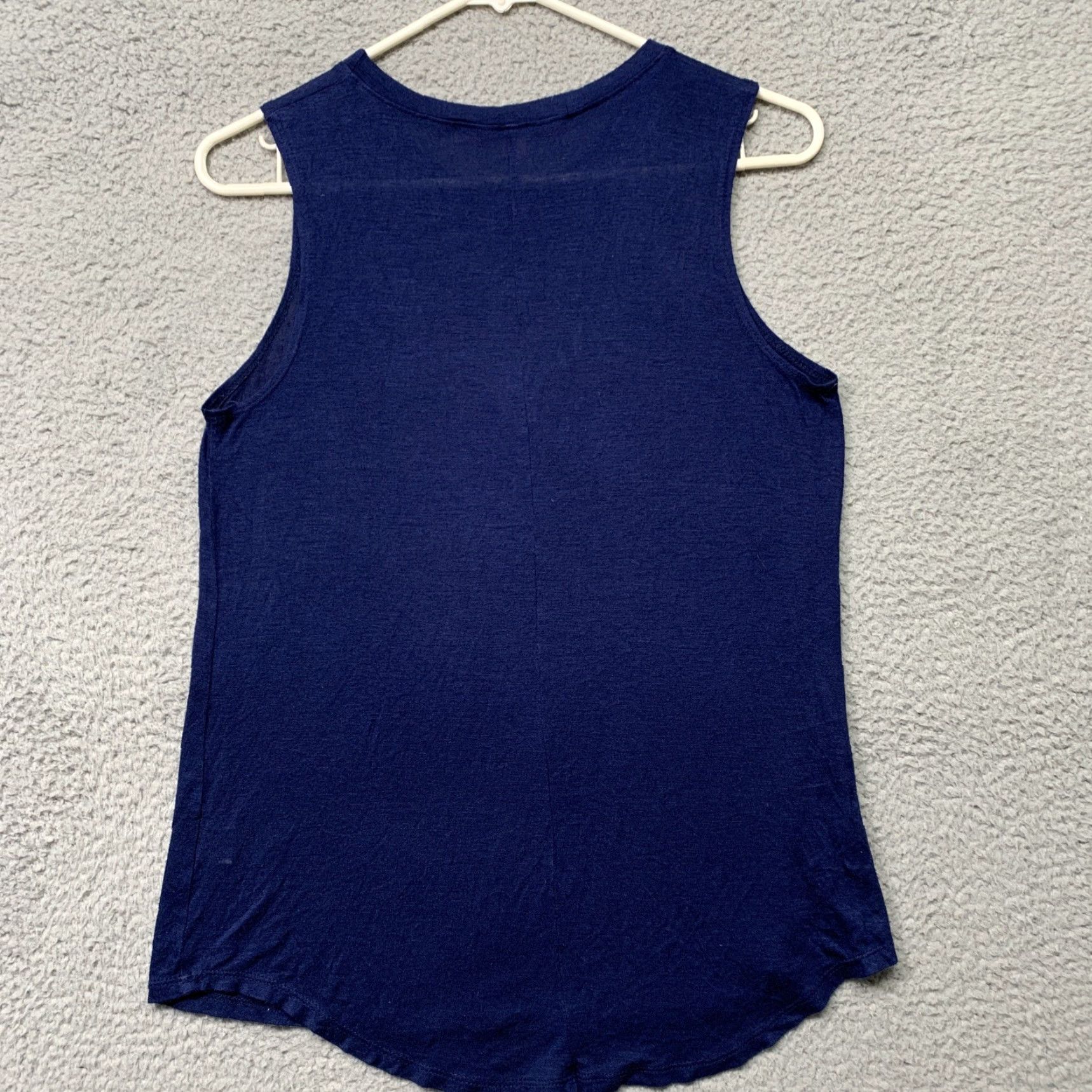 Vintage VINTAGE Rebellious One Tank Top Women’s Size Small Blue White Graphic Rounded Hem Shirt Womens Tank Top Size S / US 4 / IT 40 - 4 Thumbnail