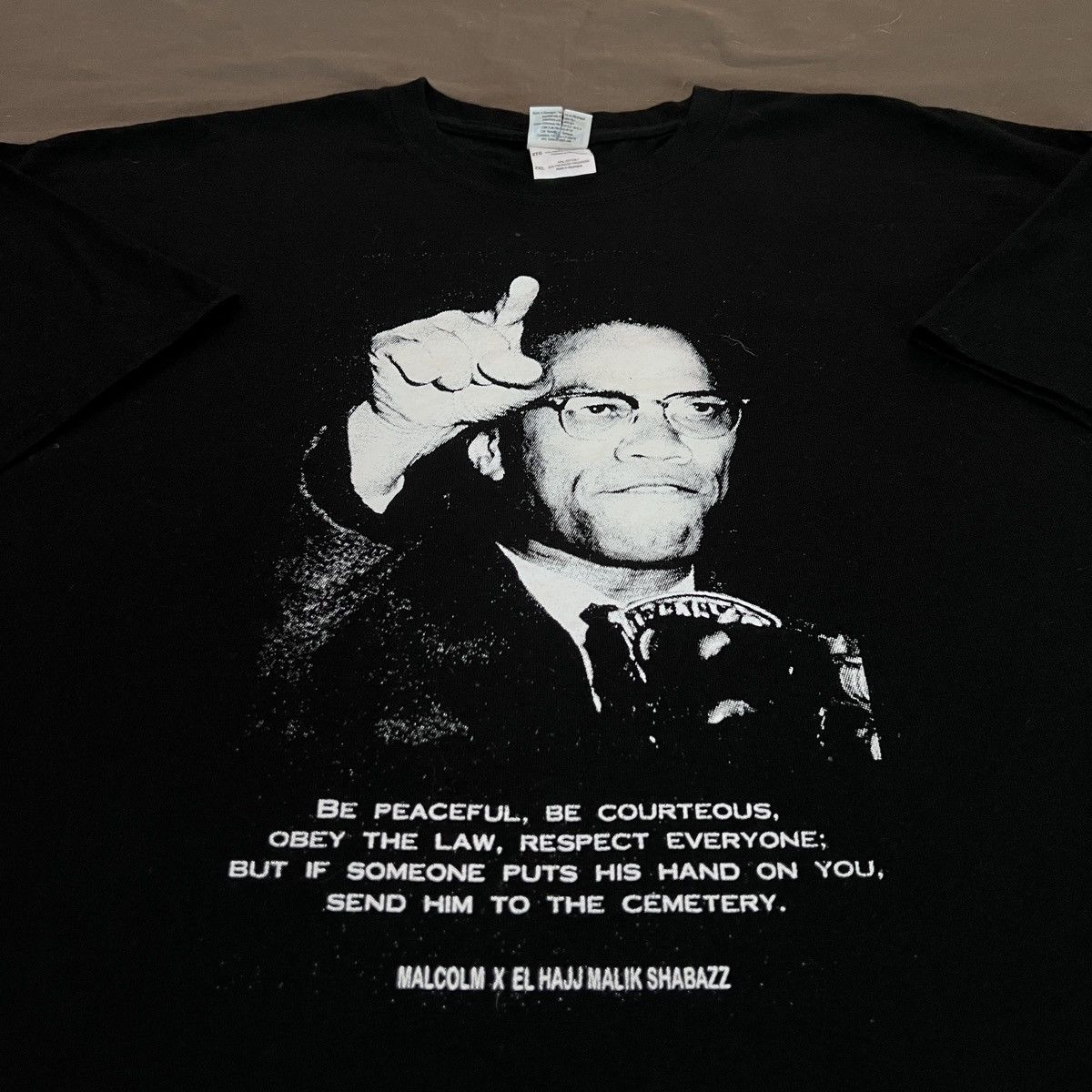 Vintage Vintage Y2K Malcolm X African Americans black history 2XL Size US XXL / EU 58 / 5 - 1 Thumbnail