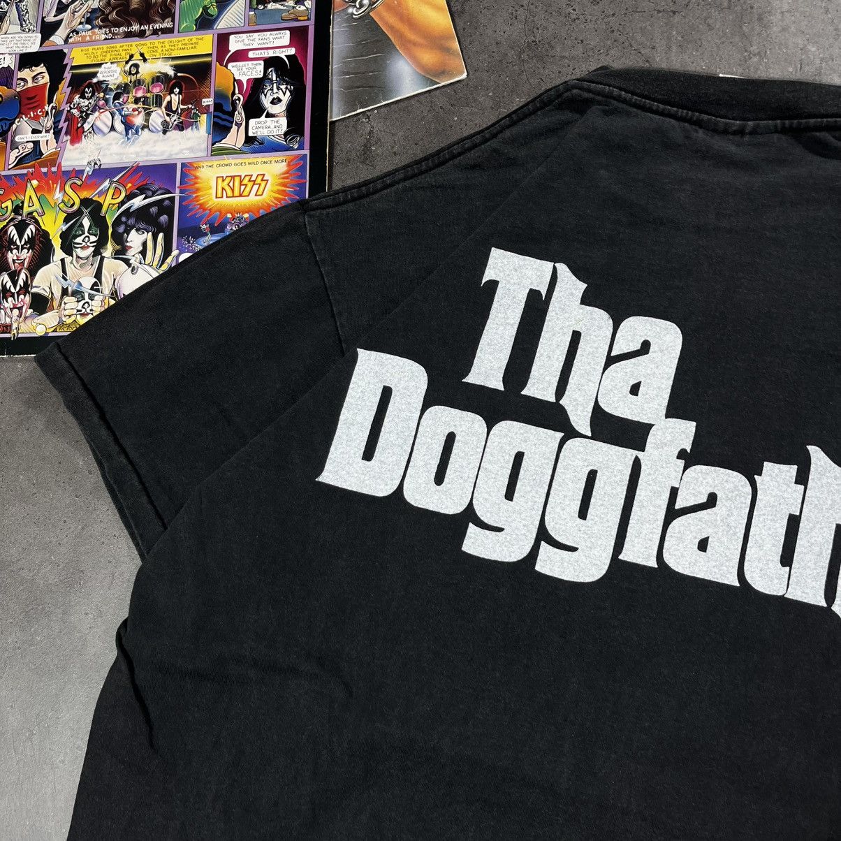 Death Row Records Vintage 90s Snoop Dogg Doggfather Top Dawg Tshirt Tee Size US L / EU 52-54 / 3 - 12 Thumbnail
