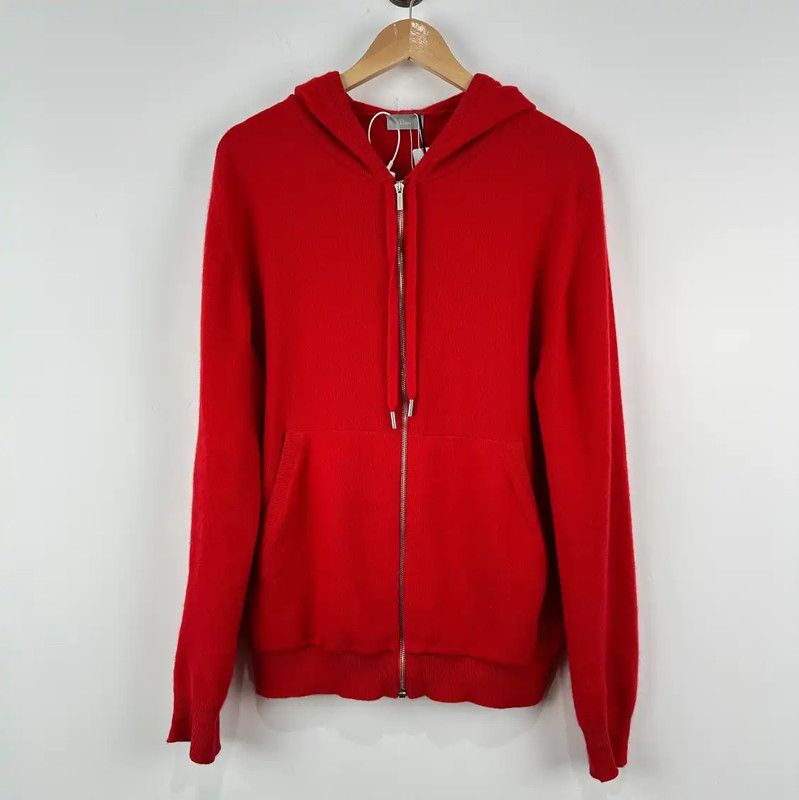 Dior Dior Red Cashmere Women’s Sweater 0089 Size L / US 10 / IT 46 - 1 Thumbnail