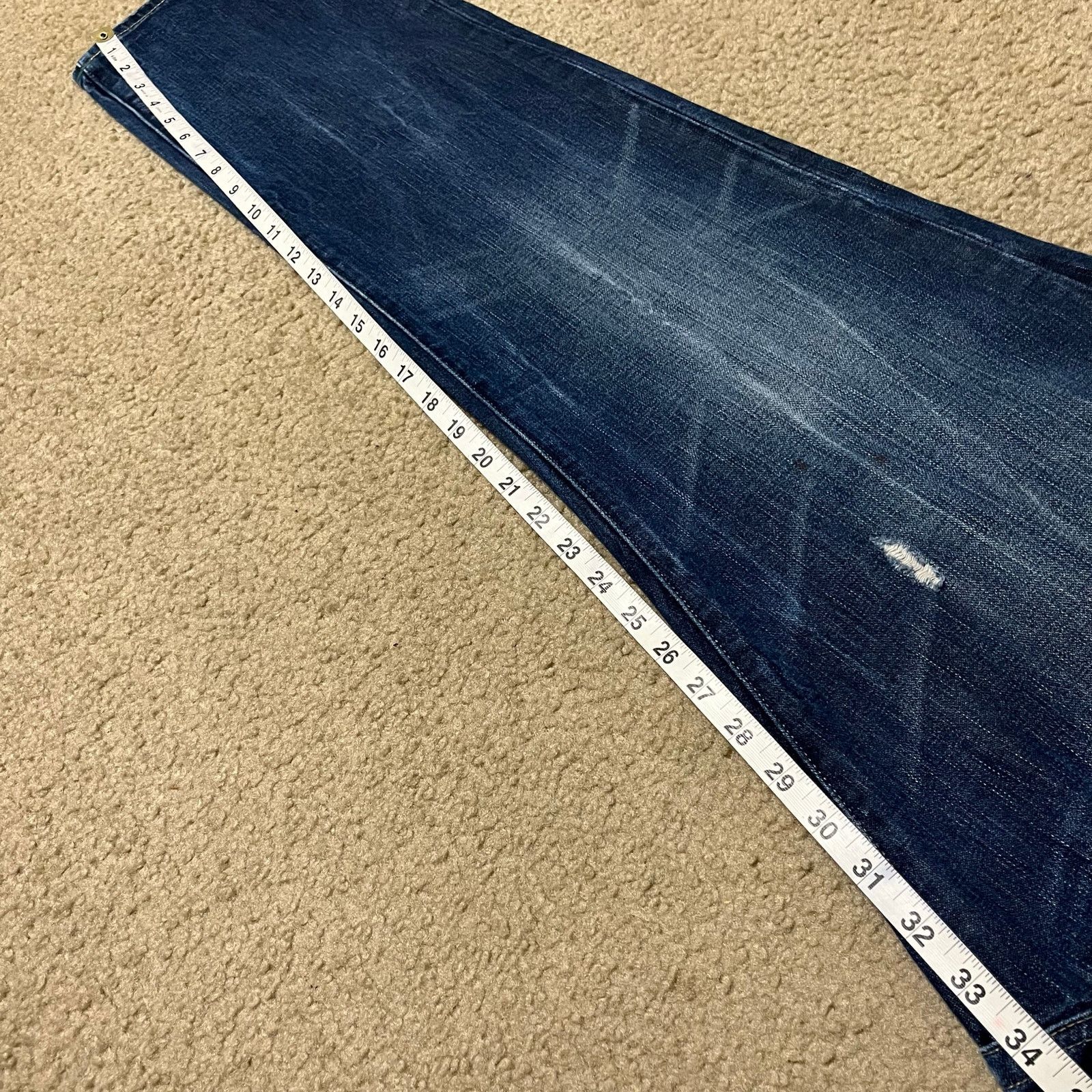 True Religion Y2K True Religion Ricky Super T Distressed Dark Wash Jeans Size US 40 / EU 56 - 7 Thumbnail