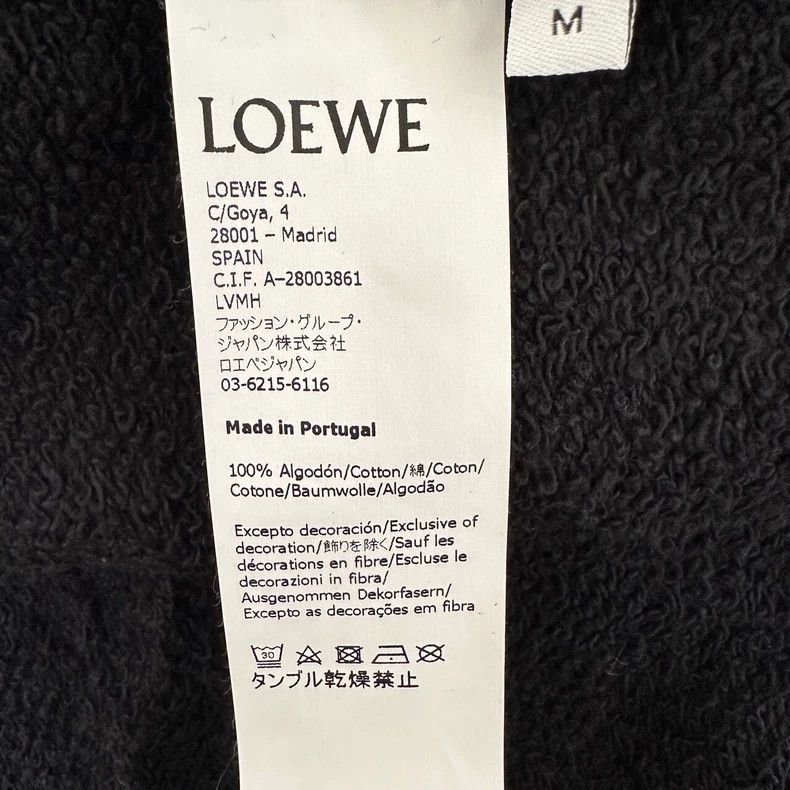 Loewe LOEWE Black floral embroidered cotton round neck long slee Size M / US 6-8 / IT 42-44 - 8 Thumbnail