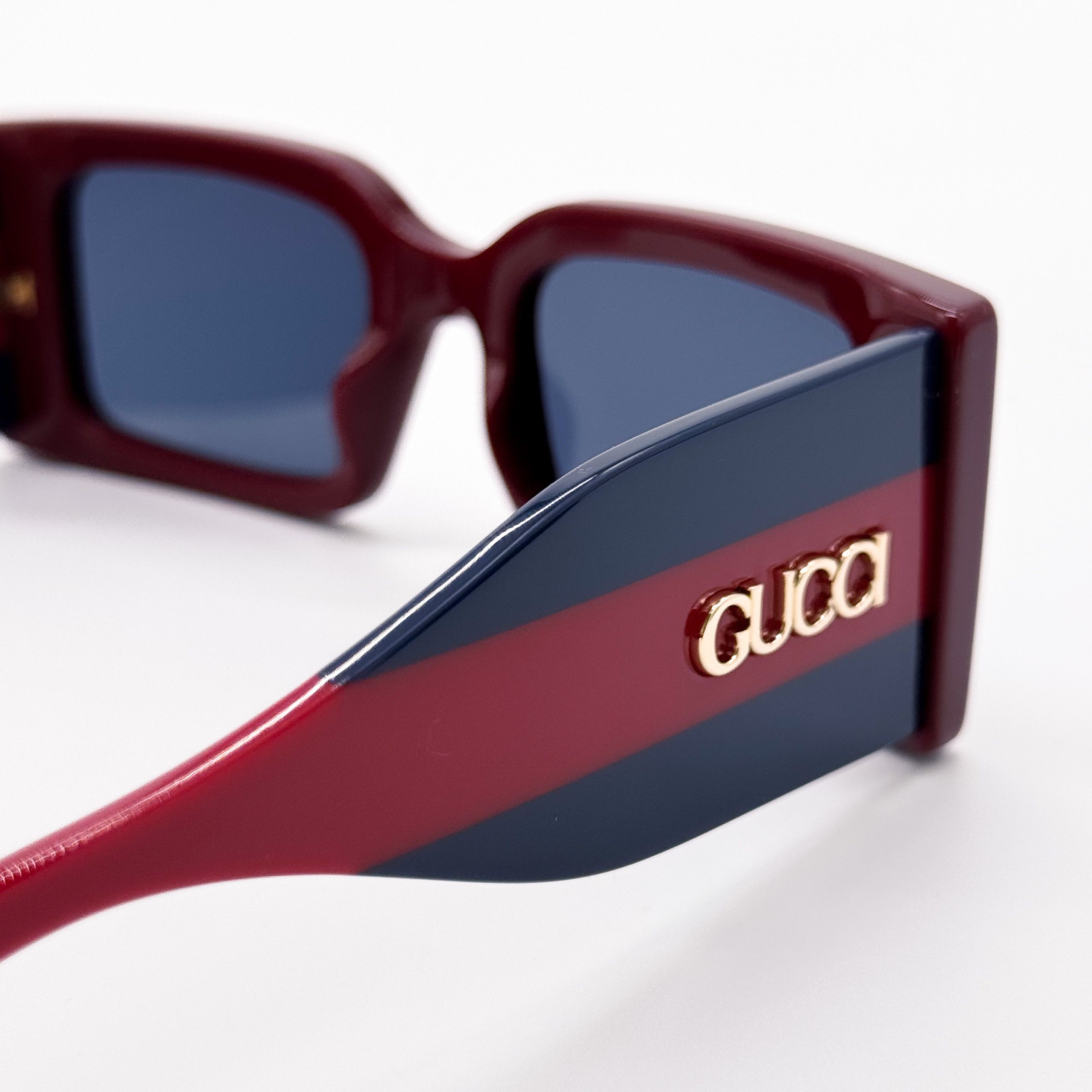 Gucci NEW GUCCI GG1860S 003 BURGUNDY/BLUE UNISEX SUNGLASSES GUCCI Size ONE SIZE - 7 Thumbnail