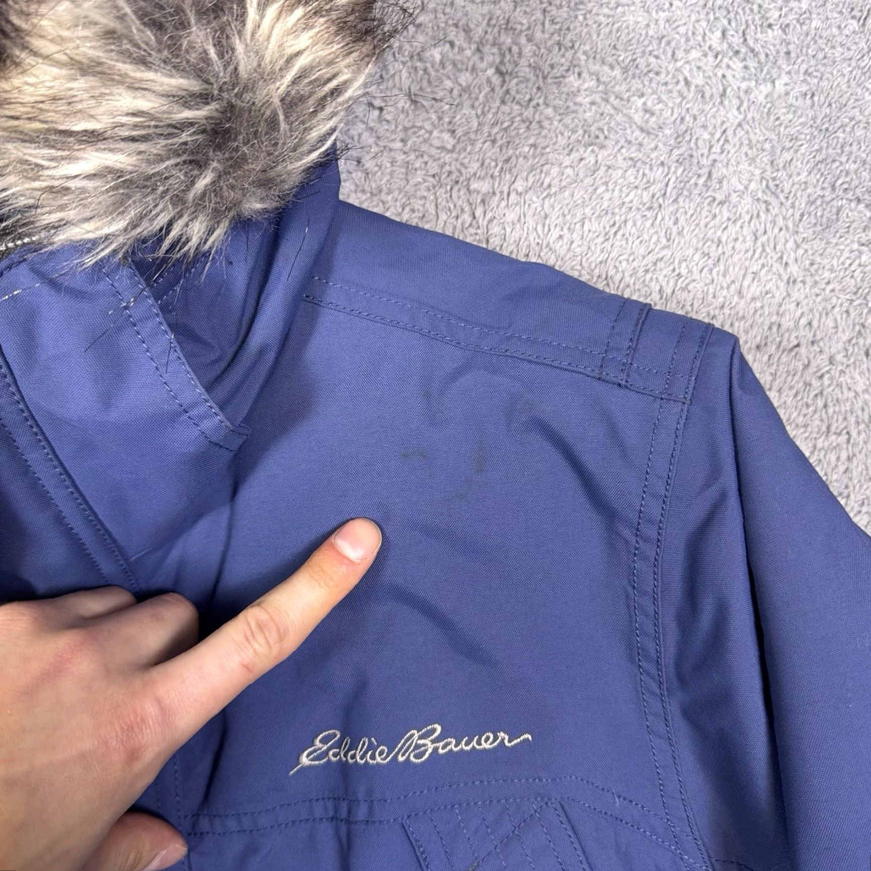 Eddie Bauer VINTAGE? No. Eddie Bauer WeatherEdge Parka Jacket Womens S Down Fur Hood Puffer Full Zip Size S / US 4 / IT 40 - 6 Thumbnail