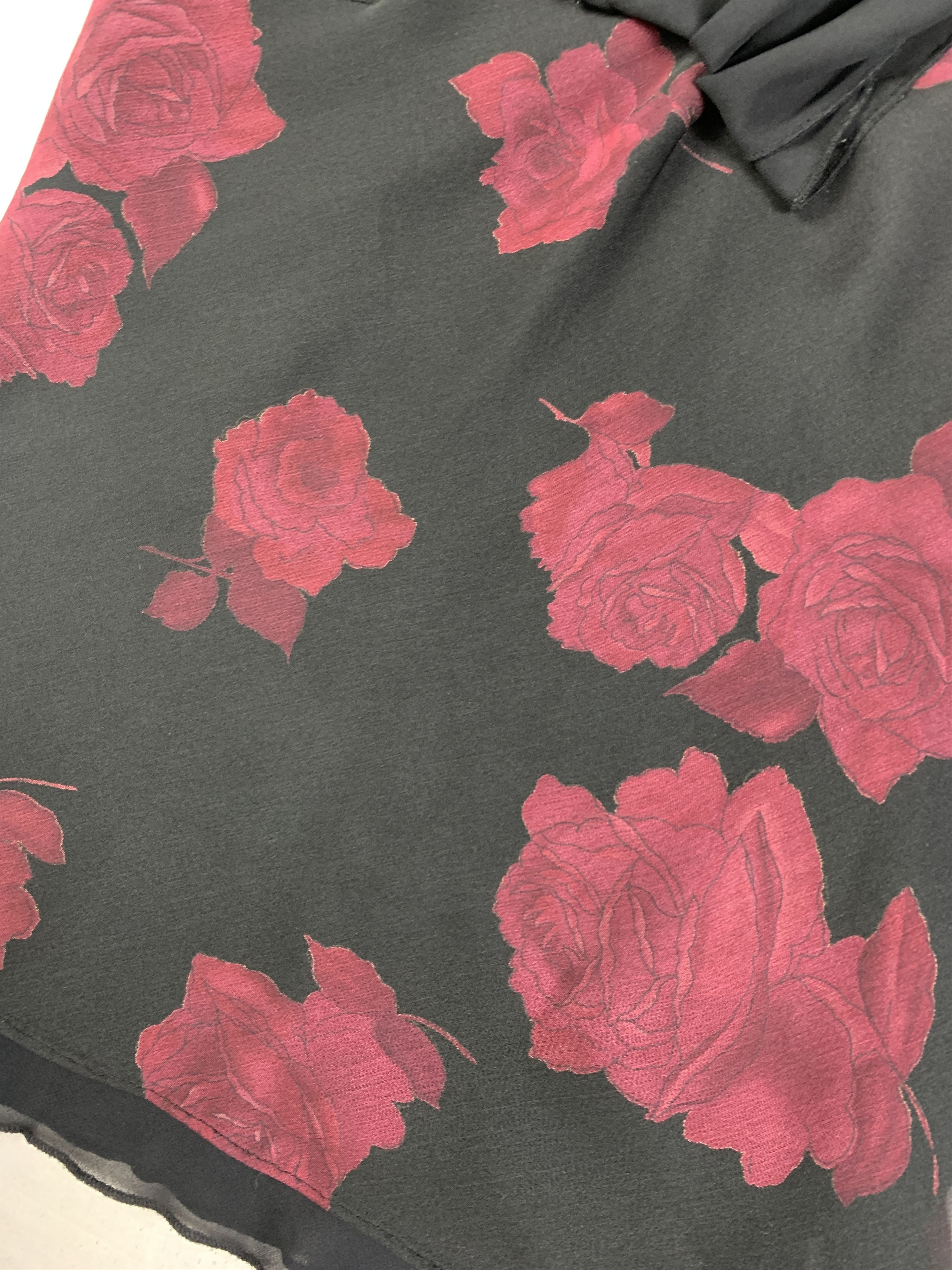 Japanese Brand Wanko Floral Ruffle Fitted Sleeveless Mesh Blouse (S) Size S / US 4 / IT 40 - 5 Thumbnail