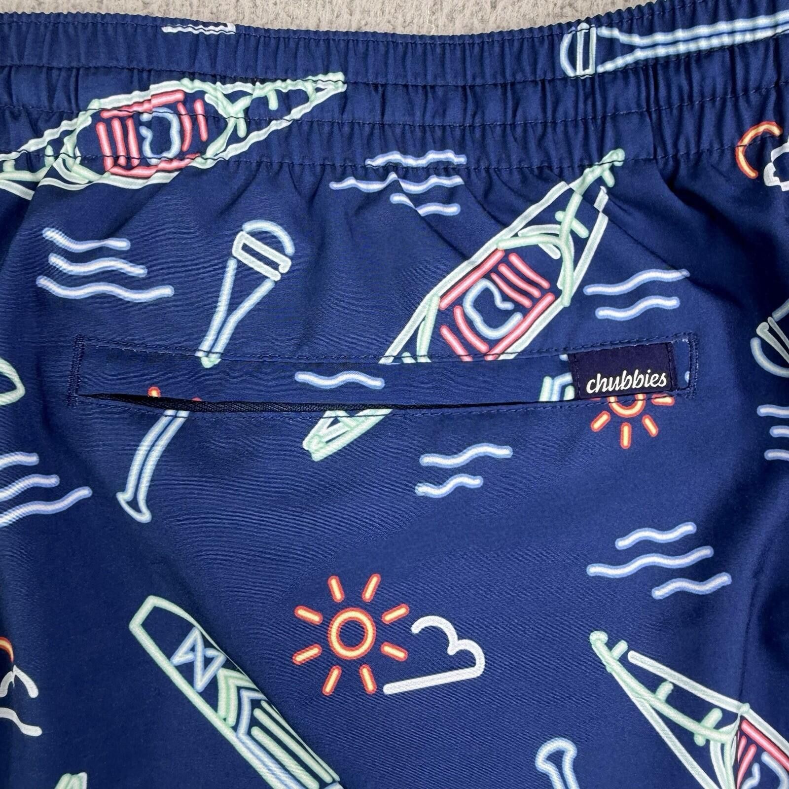 Chubbies Chubbies Neon Glades Swim Trunks Men's XL (34x5.5) Lined Size US 36 / EU 52 - 10 Thumbnail