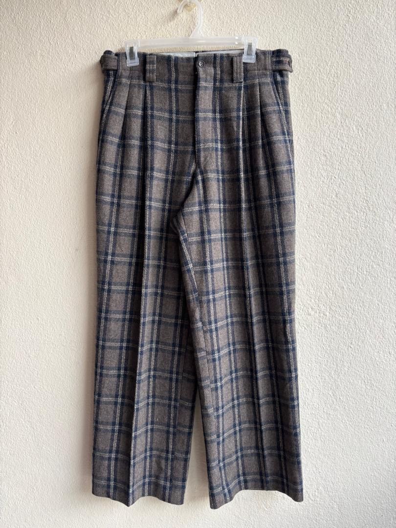 PPFM Vintage 90s PPFM Japan Thick Wool Baggy Work Trouser Pant Size US 31 - 2 Thumbnail