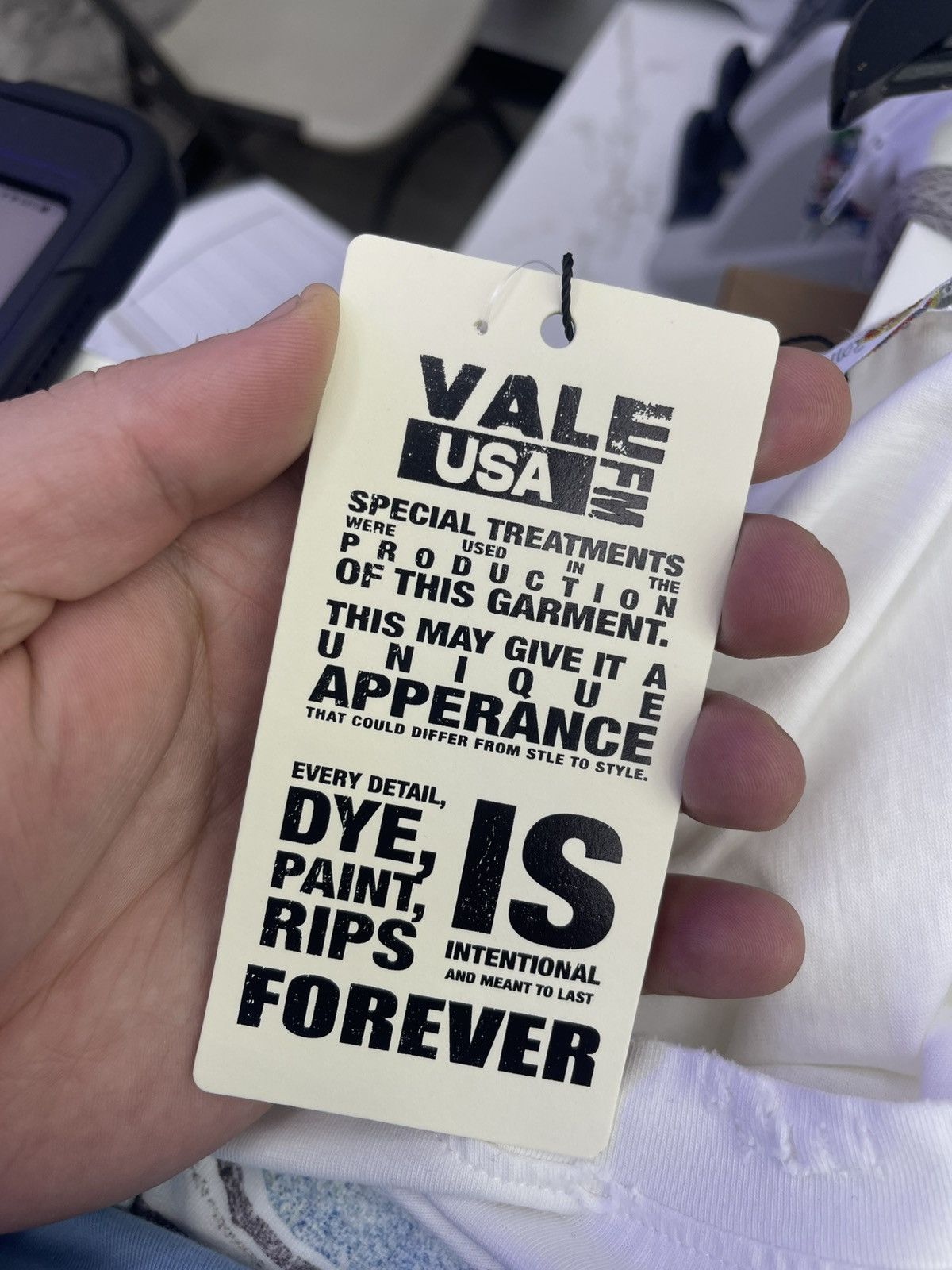 Vale Vale lives tee “ Stage Power” (white) Size US S / EU 44-46 / 1 - 4 Thumbnail