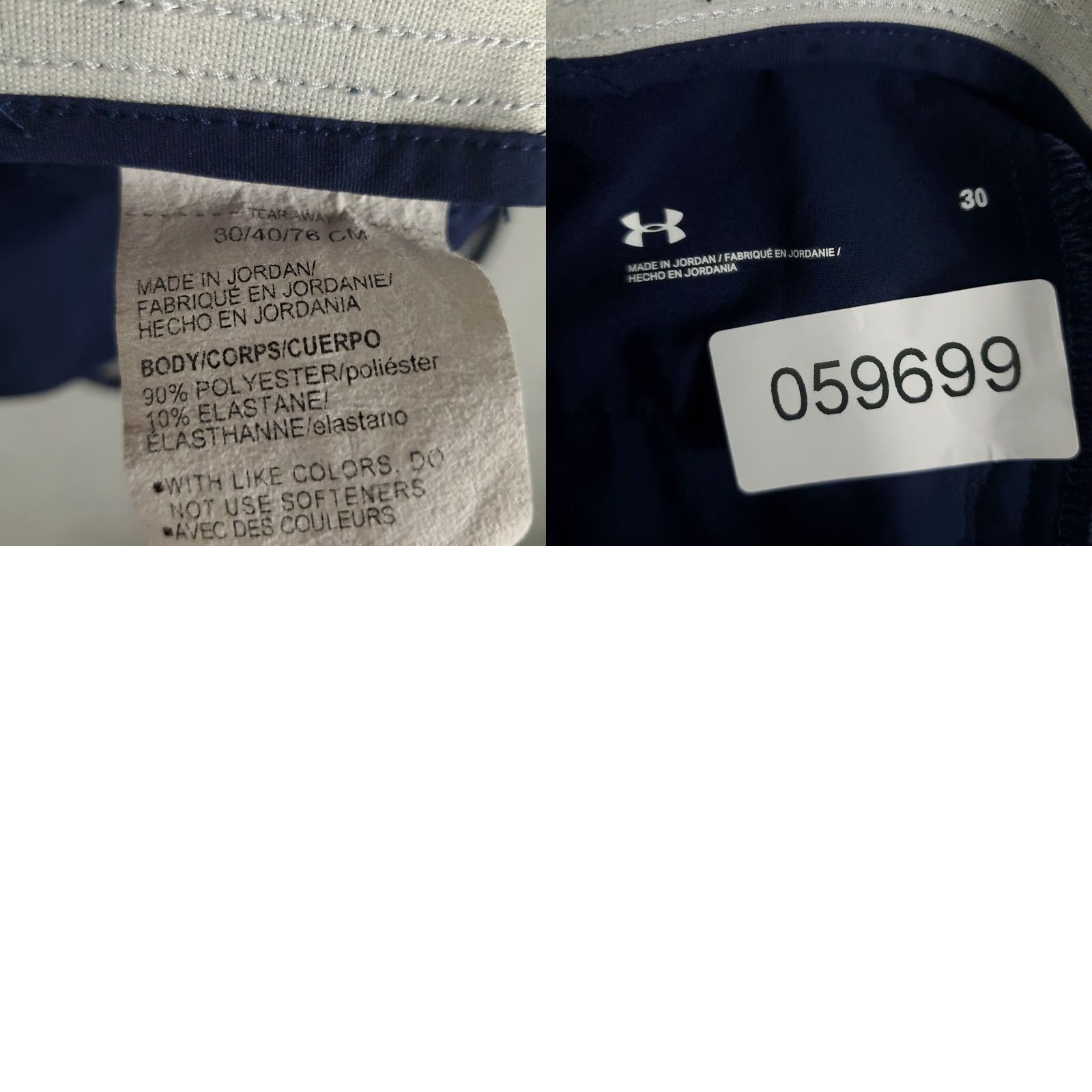 Under Armour Under Armour Shorts Mens 30 Blue Chino Flat Front Casual Golf Sport Solid Pattern Regular Waist 30 Inseam N/A Size US 30 / EU 46 - 8 Thumbnail