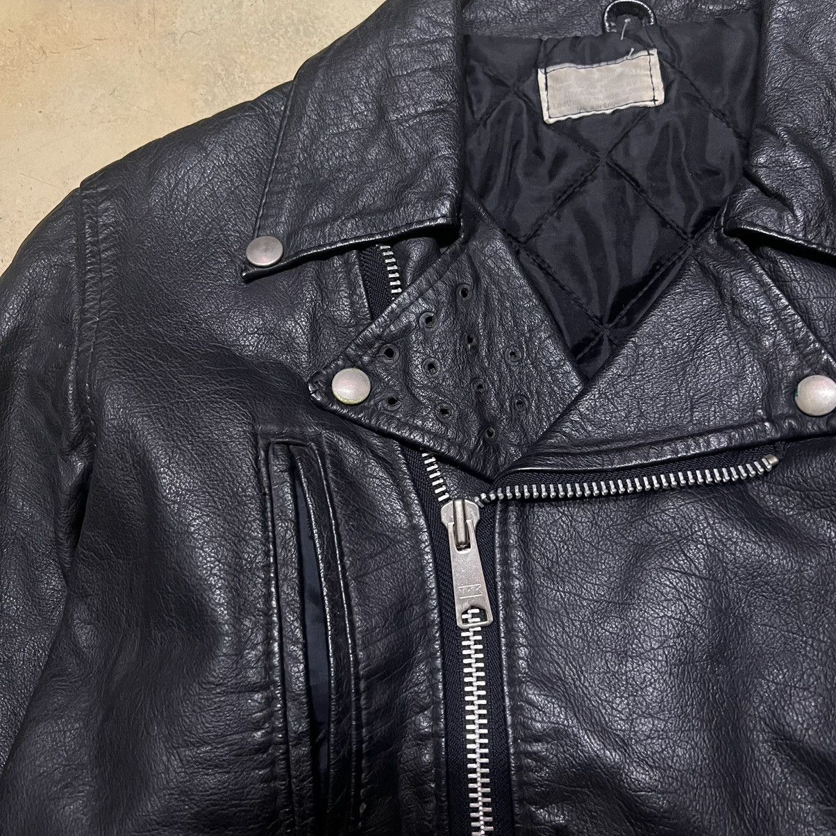 Japanese Brand Vintage Double Collar Punk Leather Jacket Size US XS / EU 42 / 0 - 7 Thumbnail
