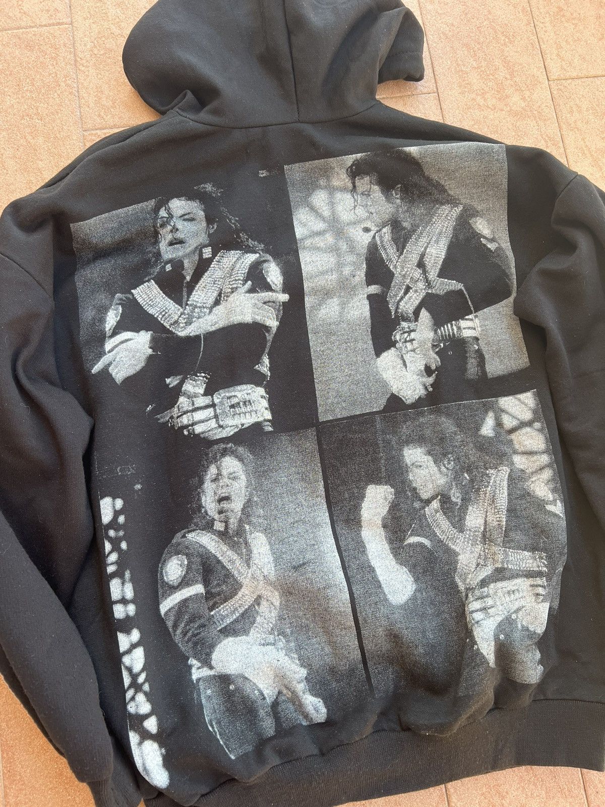 Band Tees × Michael Jackson × Vintage Vintage 90s Michael Jackson Tour Rap Hoodie Size US L / EU 52-54 / 3 - 7 Thumbnail