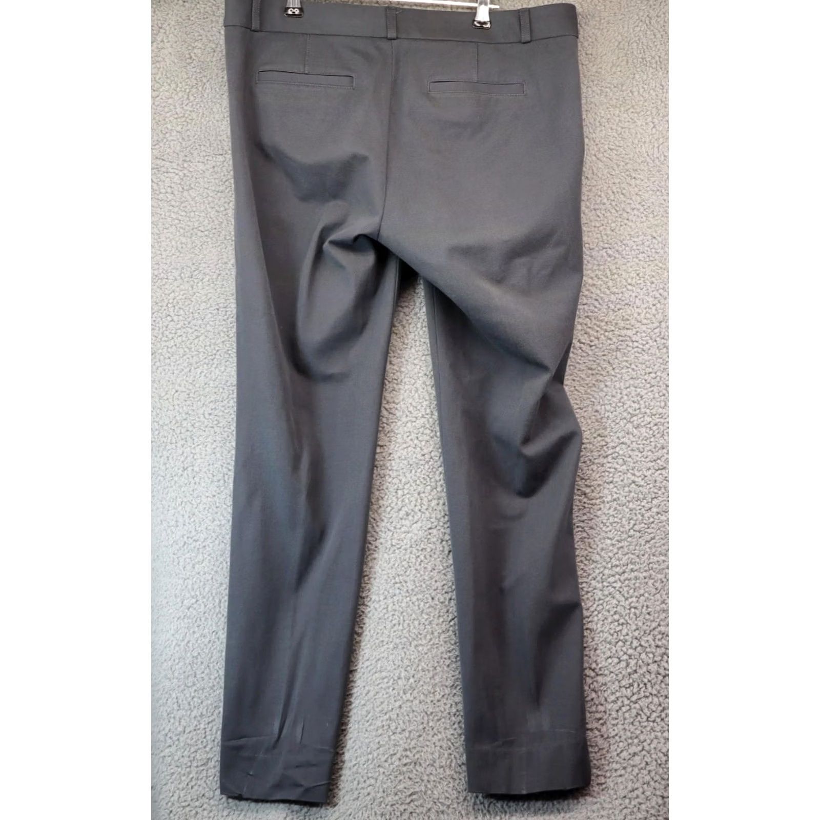 Banana Republic Banana Republic Sloan Dress Pants Gray Mid Rise Womens 8 Pants Skinny Plaid Cotton Blend Machine Washable Size 30" / US 8 / IT 44 - 6 Thumbnail