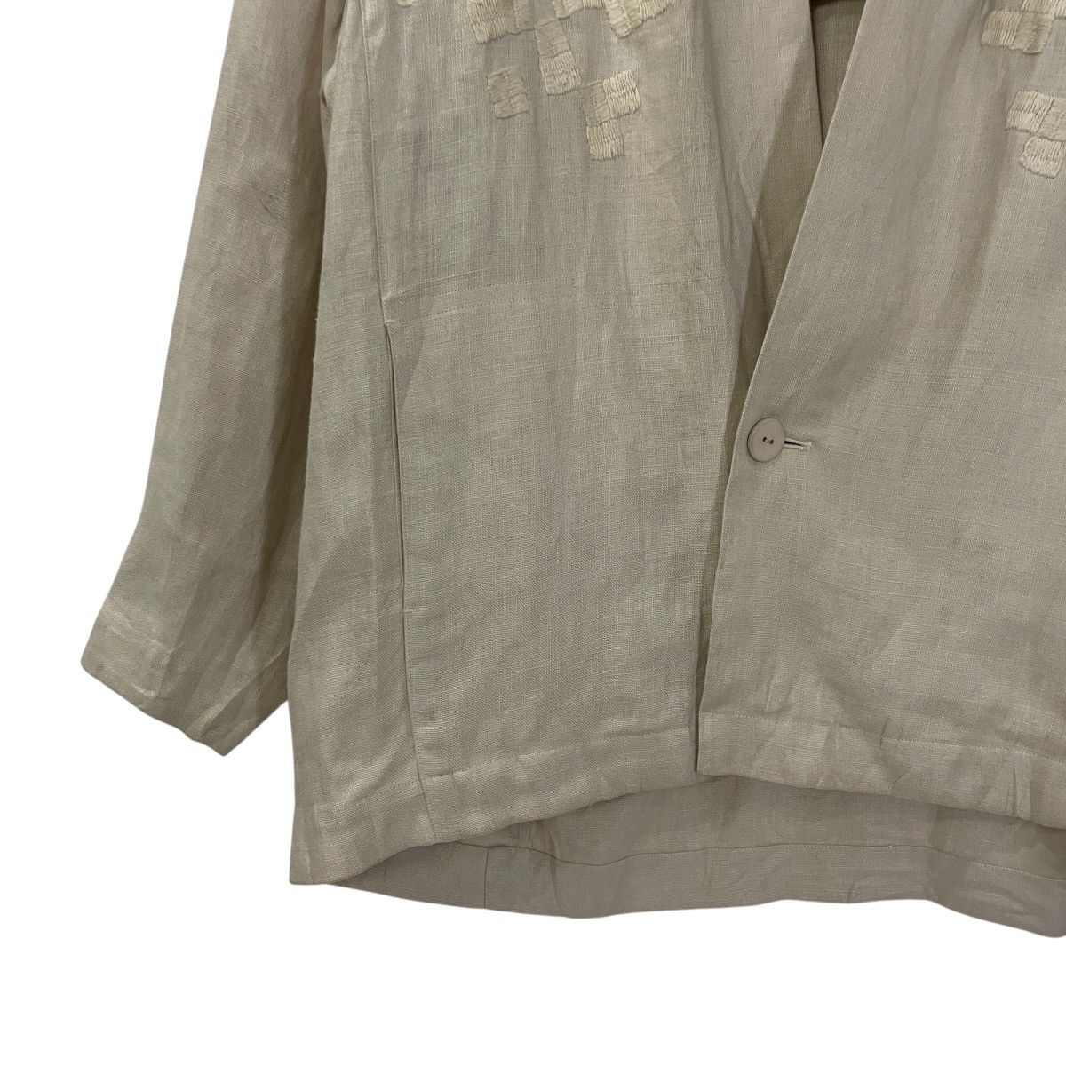 Issey Miyake Vintage 90s Plantation By Issey Miyake Embroidery Art Jacket Size US M / EU 48-50 / 2 - 3 Thumbnail