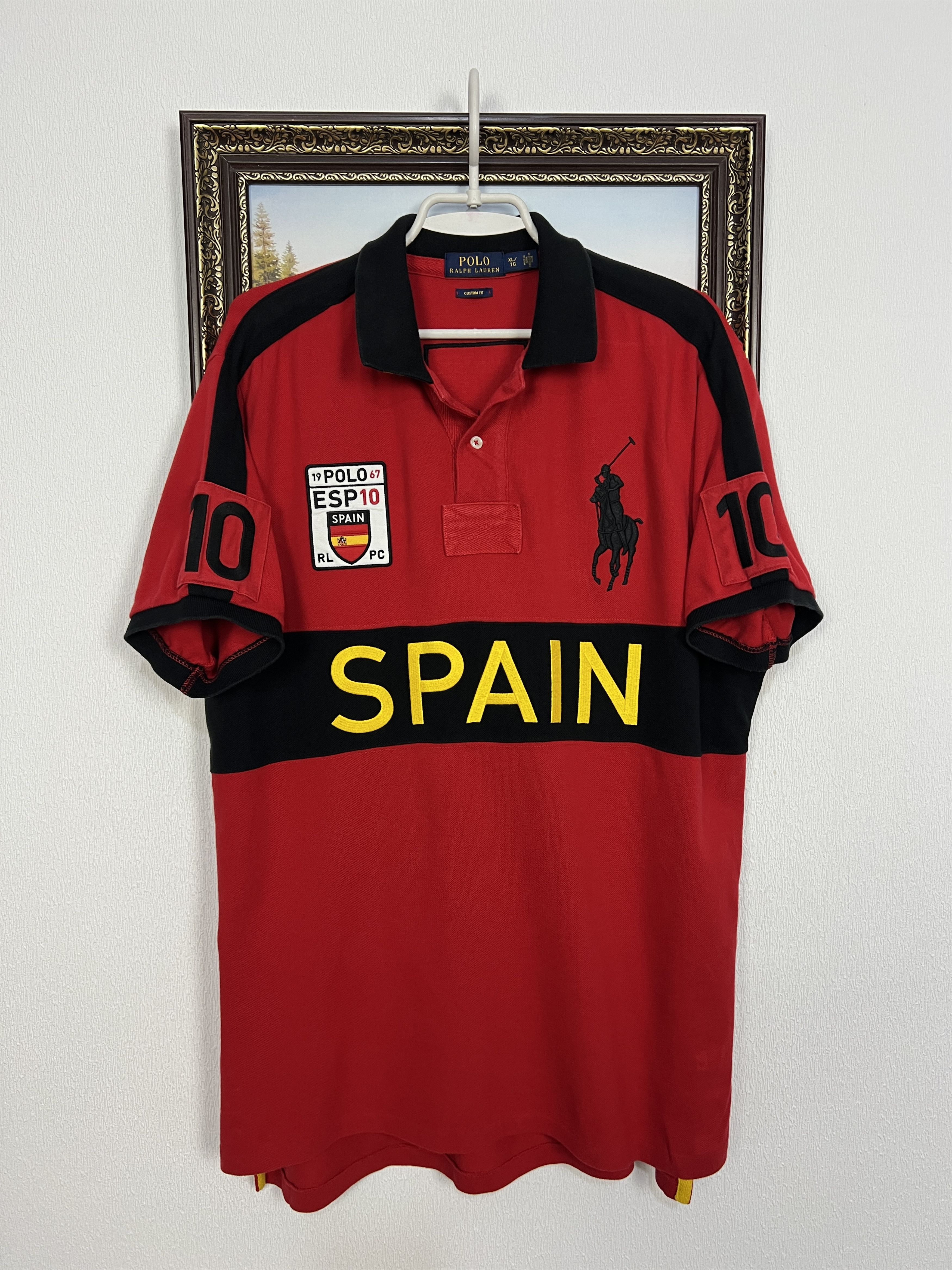 Shirt Spain Rugby Red Big Pony City Chief Keef 10 Jersey
