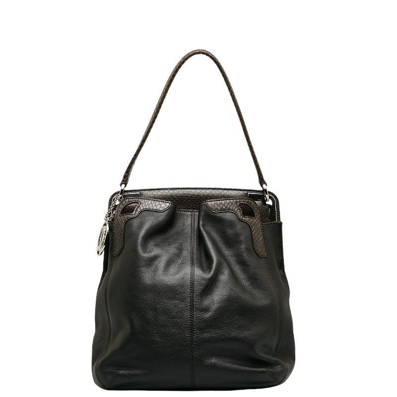 image of Cartier Leather Shoulder Bag in Black, Women's