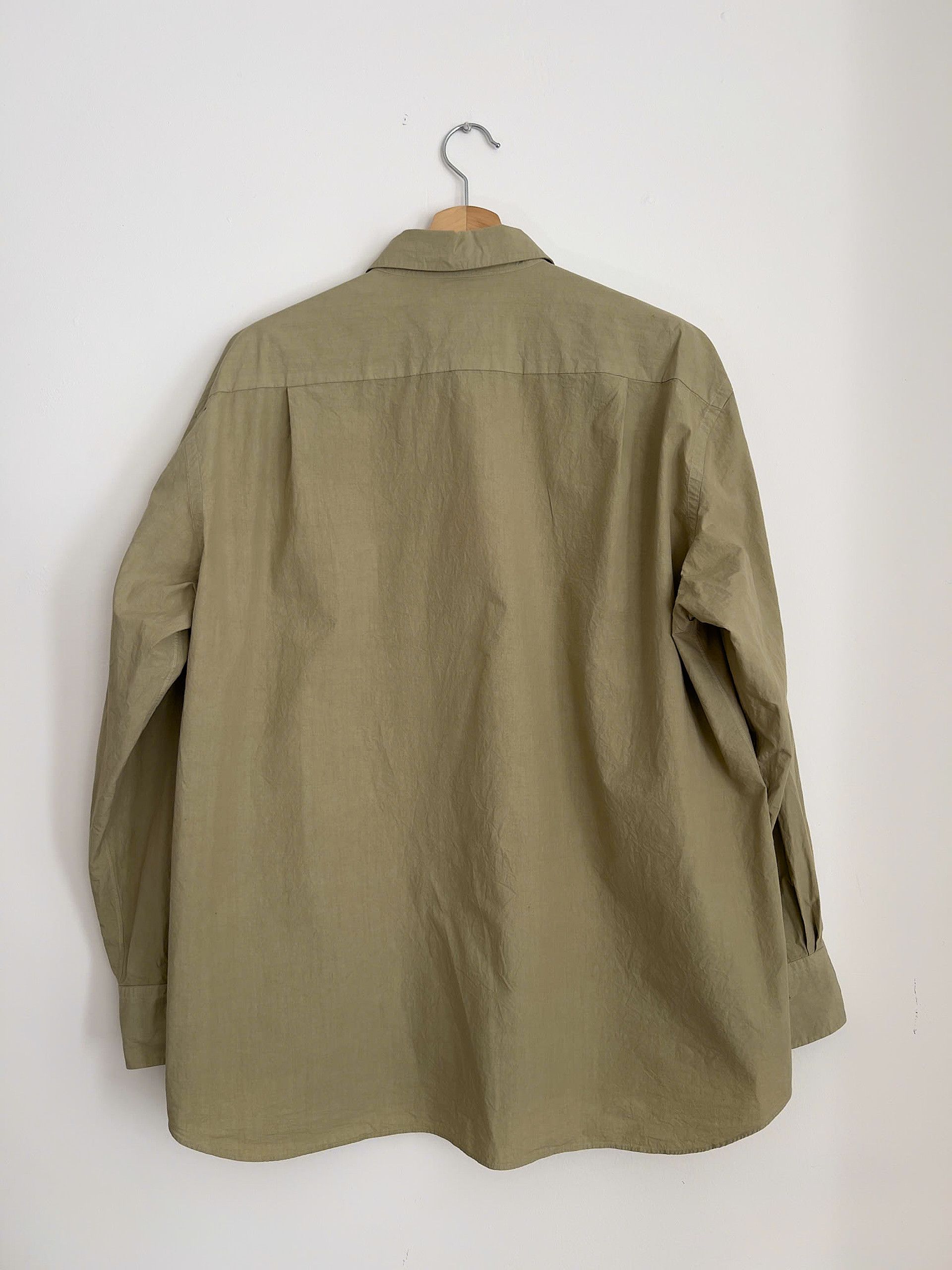 YOKO SAKAMOTO Yoko Sakamoto Regular Collar Shirt - Green Size US M / EU 48-50 / 2 - 4 Thumbnail