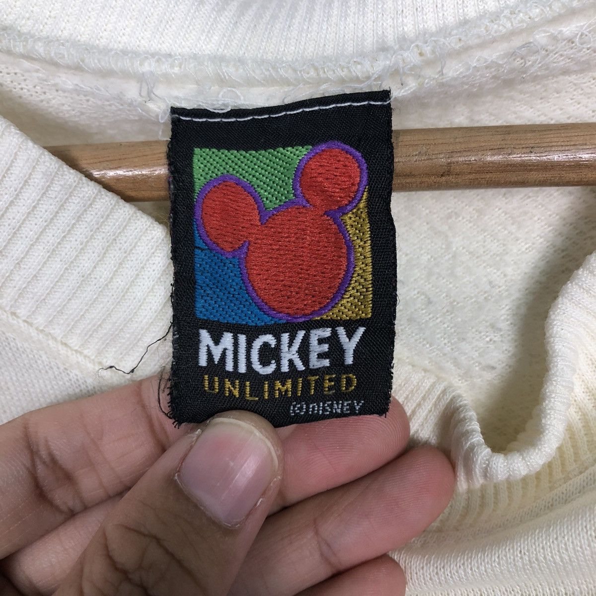 Japanese Brand 📌Vintage Sweatshirt Unlimited Mickey Mouse Disney Spell Out Size US M / EU 48-50 / 2 - 14 Thumbnail