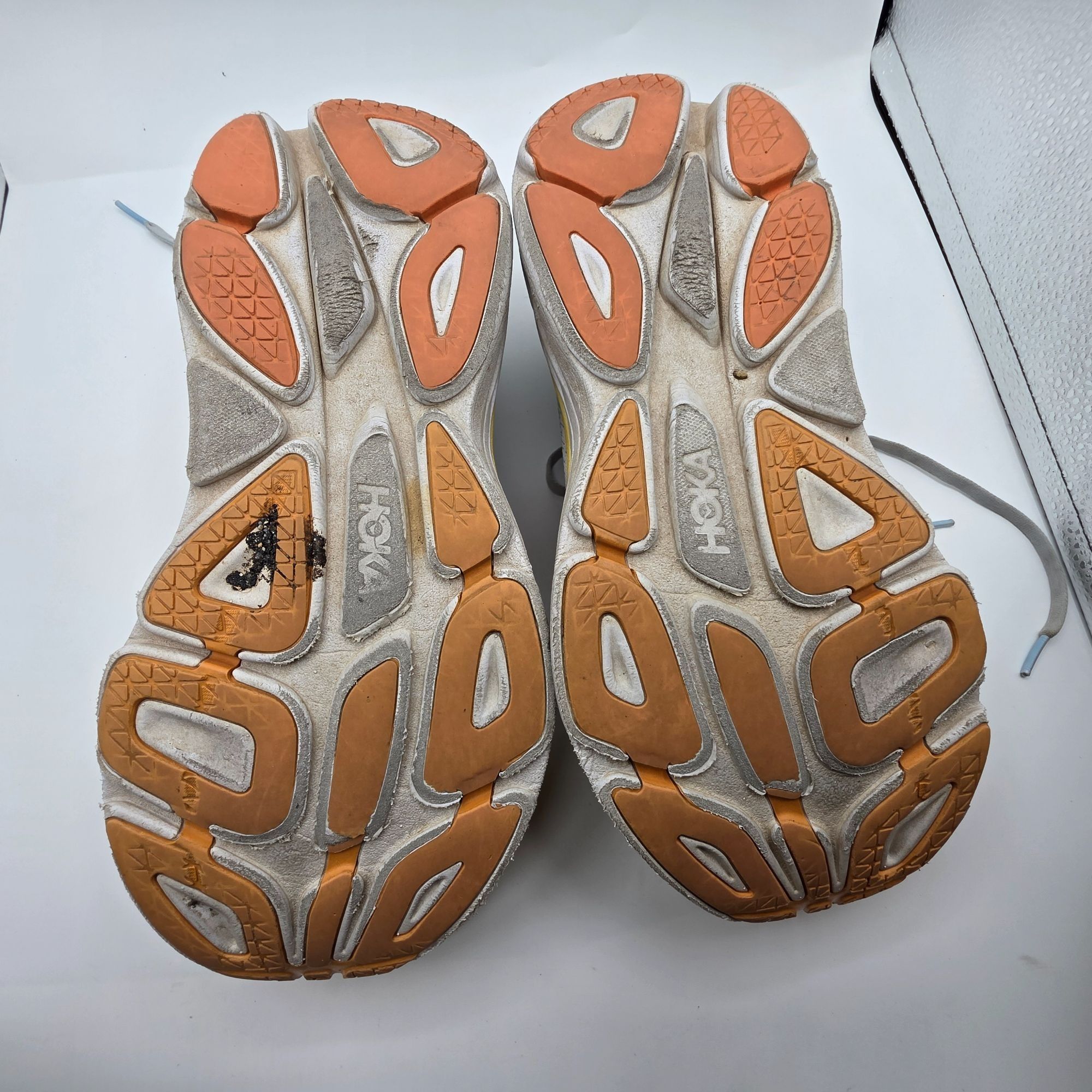 Hoka Hoka One One Bondi 8 Womens Size 10.5 B Gray Yellow Athletic Size US 10.5 / IT 40.5 - 8 Thumbnail