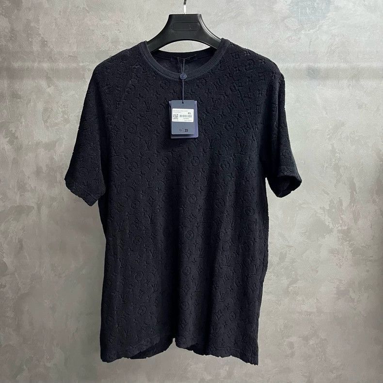 Louis Vuitton Louis Vuitton Men's Black Short Sleeve T-shirt-2508 Size US XL / EU 56 / 4 - 1 Thumbnail