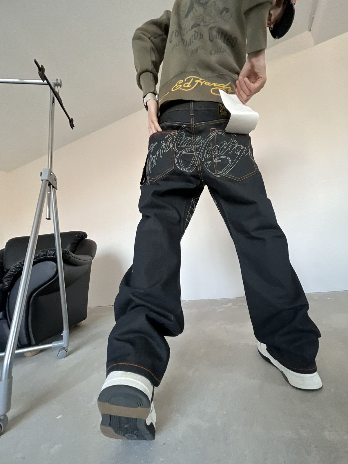 Christian Audigier New Christian Audigier Jeans Baggy Skate Fit Size US 36 / EU 52 - 4 Thumbnail