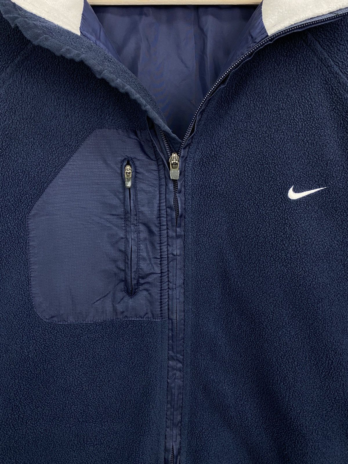 Nike 🇺🇸 Vintage 90s Nike Fleece Zip Hoodie Rare Retro Hype Y2K Size US XL / EU 56 / 4 - 5 Thumbnail