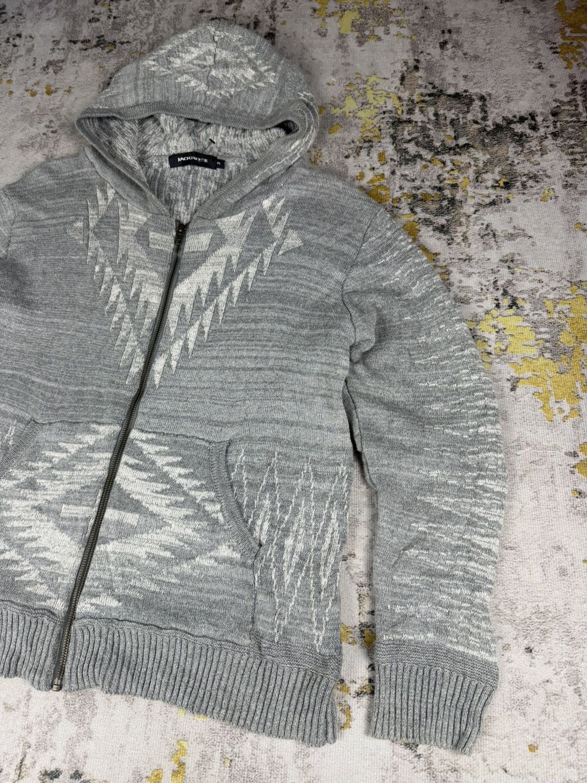 JACKROSE Vintage 90s Jackrose Navajo Sweater knit Hoodie Size US M / EU 48-50 / 2 - 2 Thumbnail
