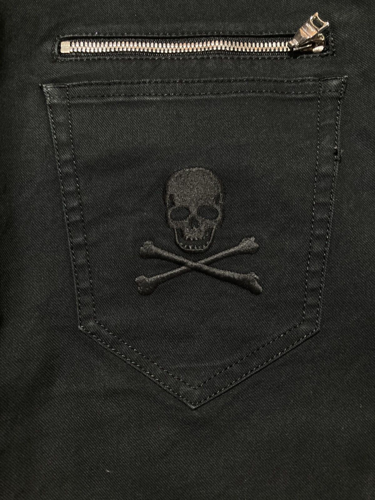 Japanese Brand 2000s Loveless Skull Patch Logo Punk Gothic Vkei Style Pants Size US 32 / EU 48 - 7 Thumbnail