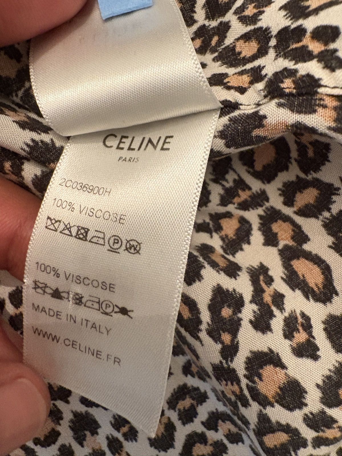 Celine Celine Leopard shirt Size US S / EU 44-46 / 1 - 6 Thumbnail