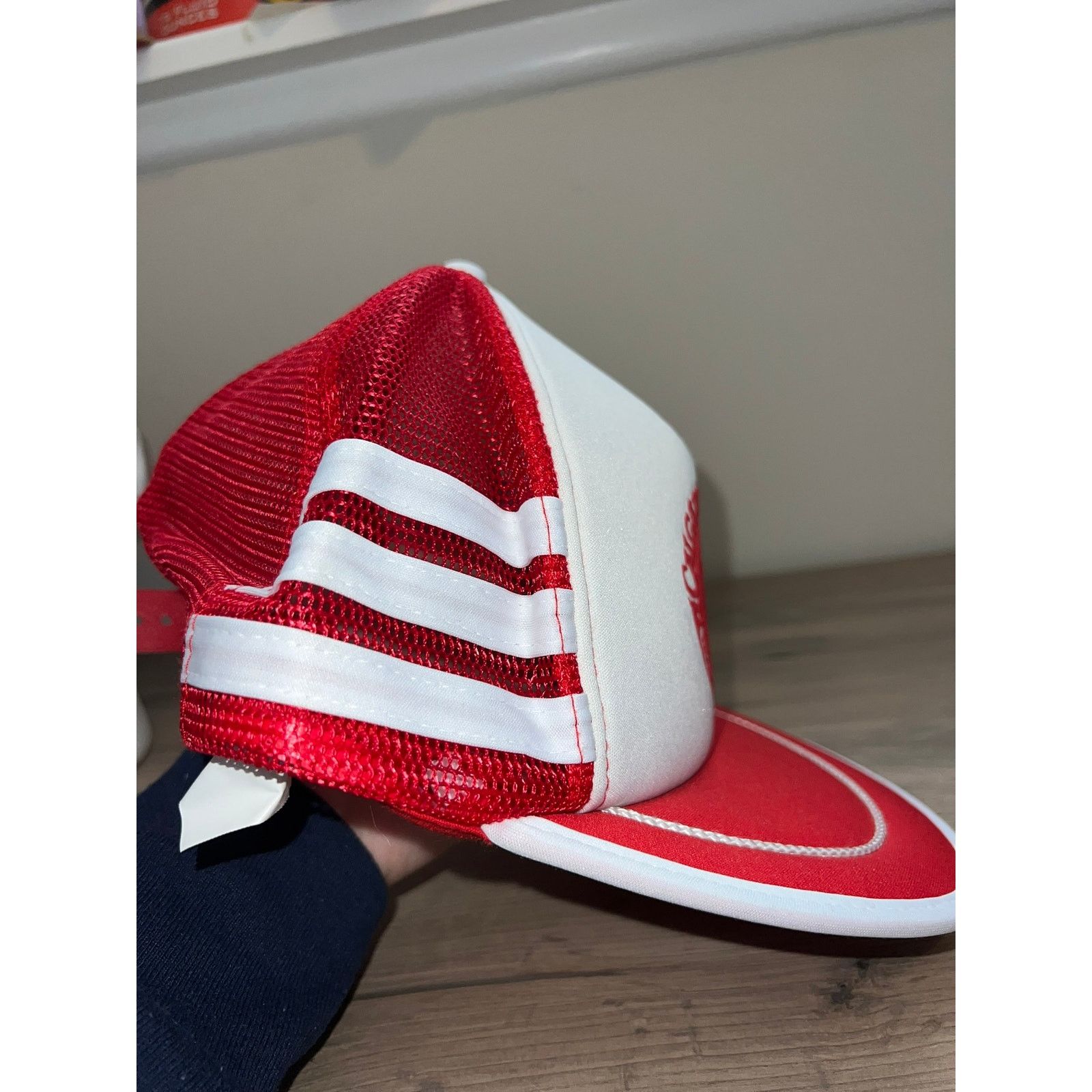 Vintage 1975 3 Striped Stripes Calgary Stampede Hat Broken Snap Size ONE SIZE - 8 Thumbnail