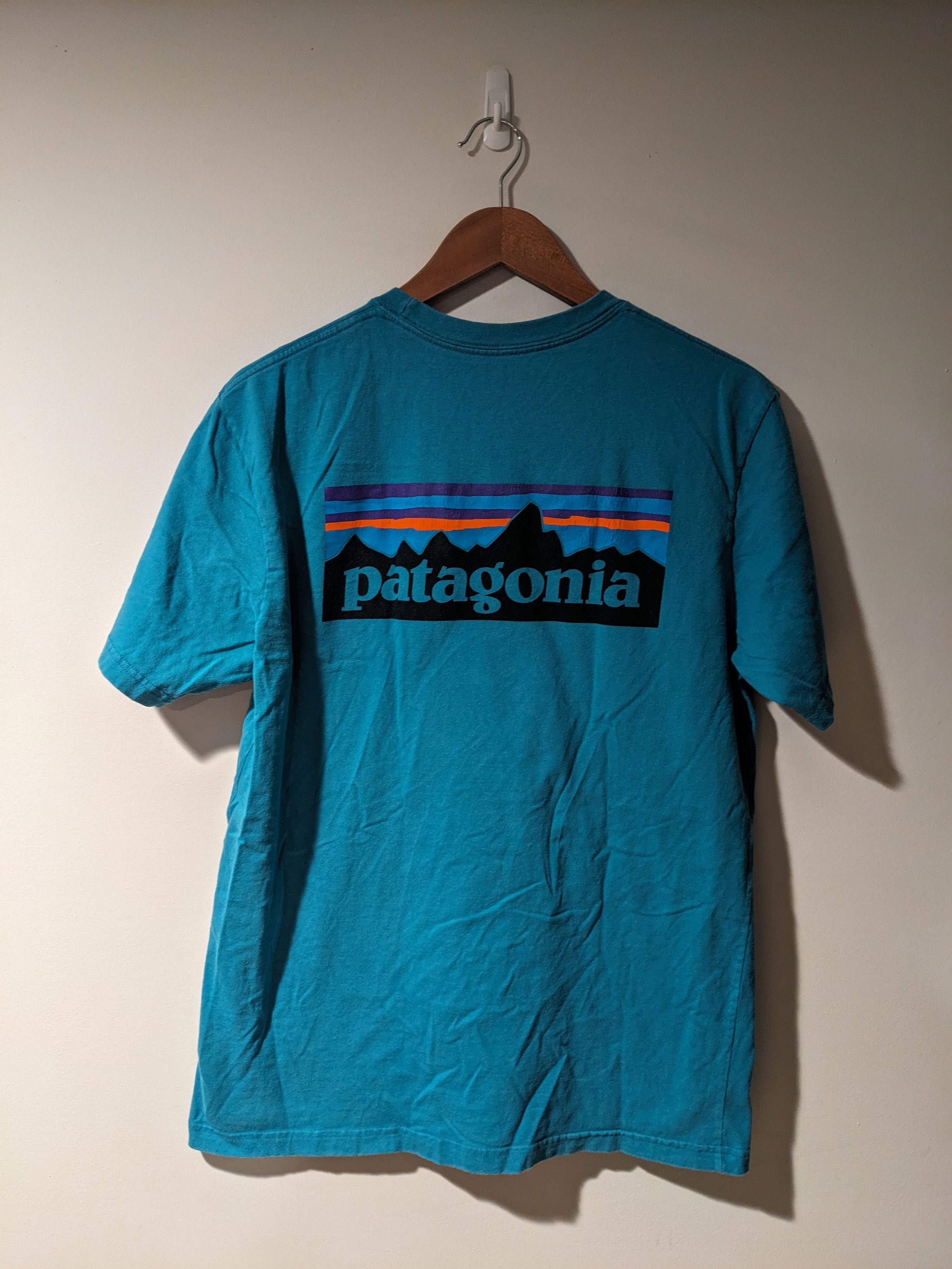 Designer × Patagonia Patagonia Regular Fit Logo Blue Medium T-Shirt Size US M / EU 48-50 / 2 - 1 Thumbnail