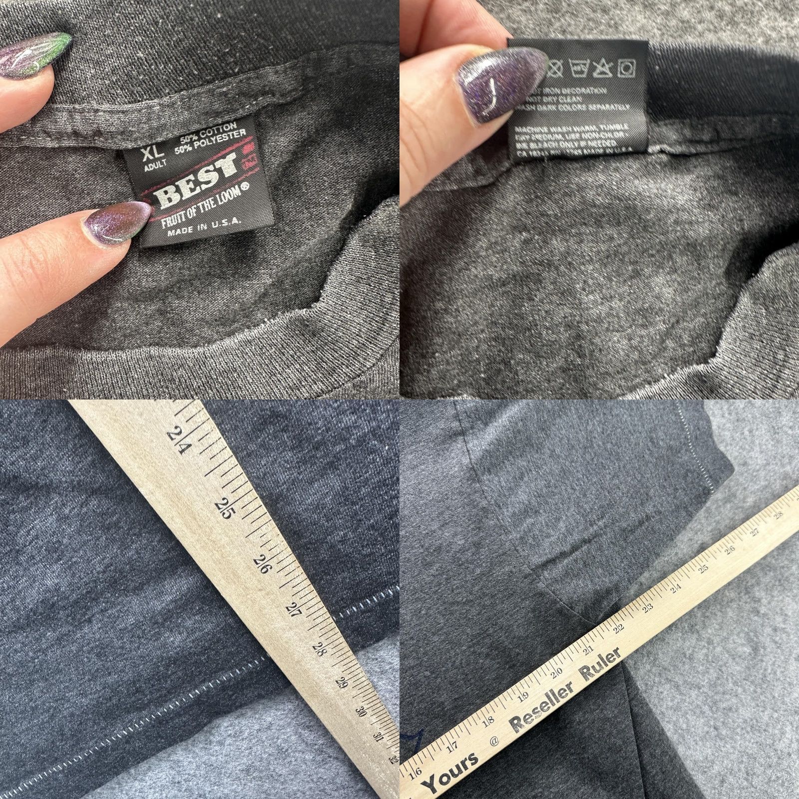 Fruit Of The Loom VINTAGE Grayson Co. Boys Invitational Shirt Mens XL Gray Track & Field USA 90s Shirt Mens XL Gray Heather Charcoal Graphic Print US Made 1990s Size US XL / EU 56 / 4 - 8 Thumbnail
