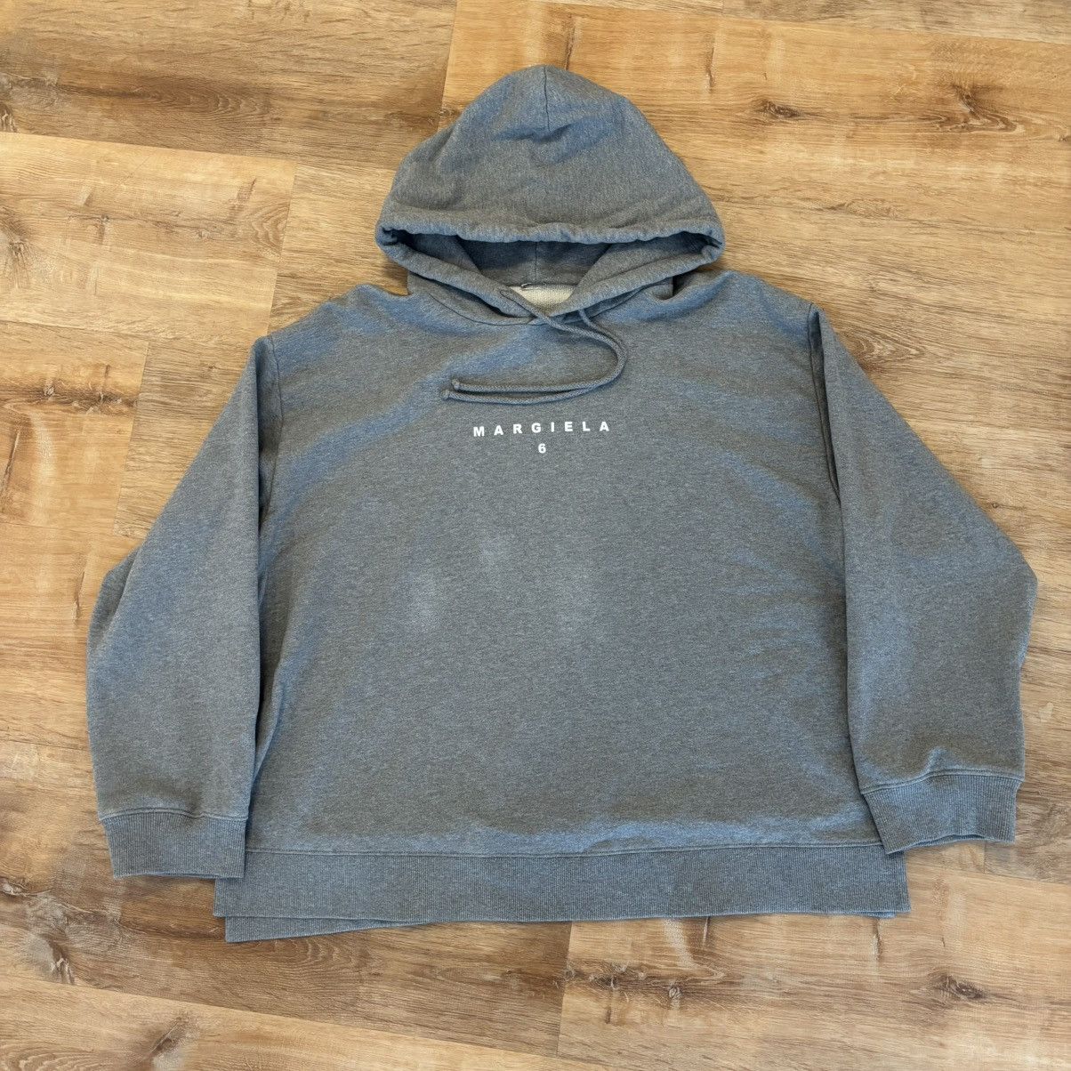 Maison Margiela Maison Margiela Grey Cut Open Hoodie Size Medium Size US M / EU 48-50 / 2 - 1 Thumbnail