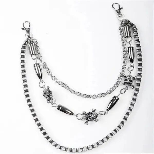 Jewelry Multi Layer Rock Punk Pants Chain Size ONE SIZE - 5 Thumbnail