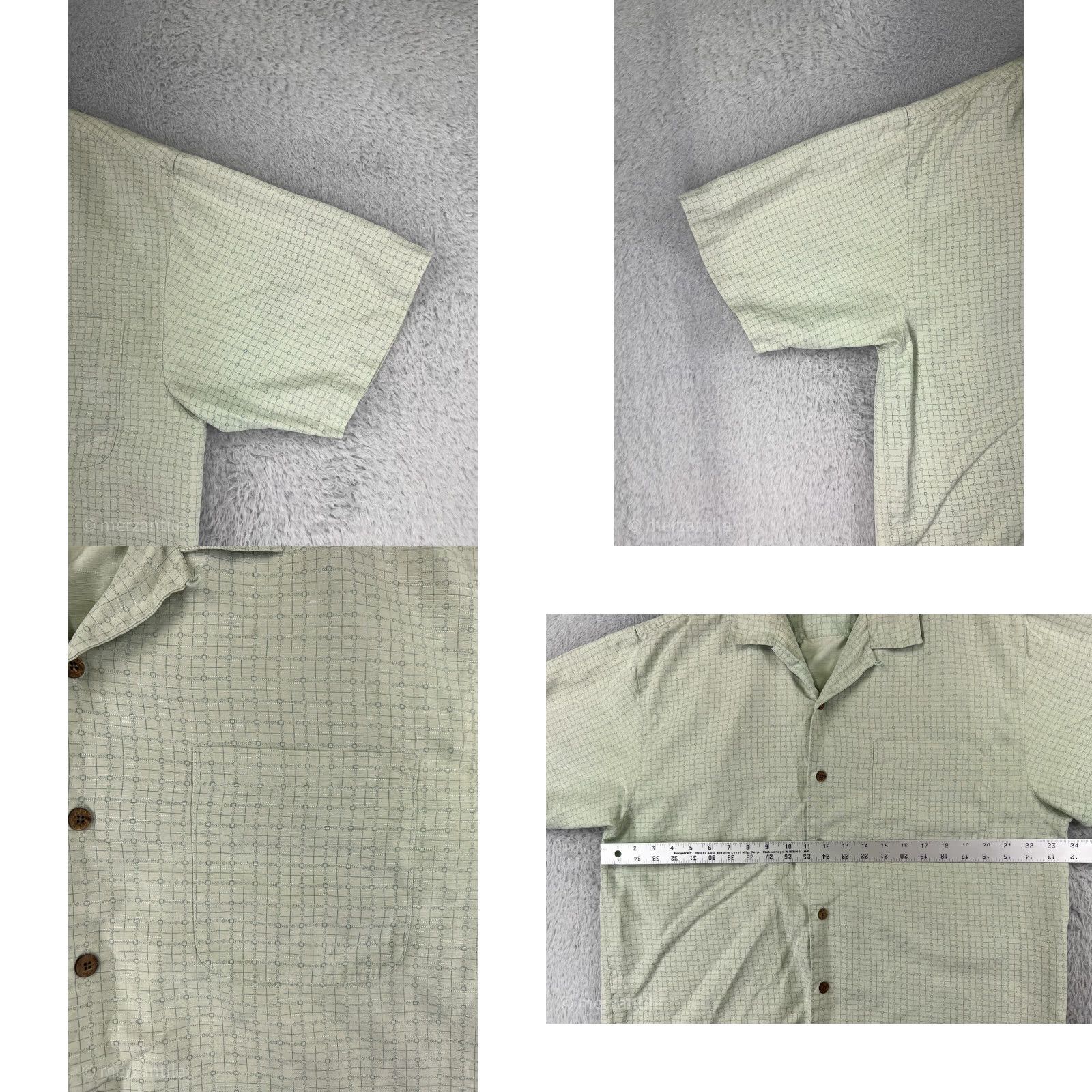 Tommy Bahama Tommy Bahama Shirt Men Large Green 100% Silk Button Up Hawaiian Pocket Vacation Size US L / EU 52-54 / 3 - 8 Thumbnail
