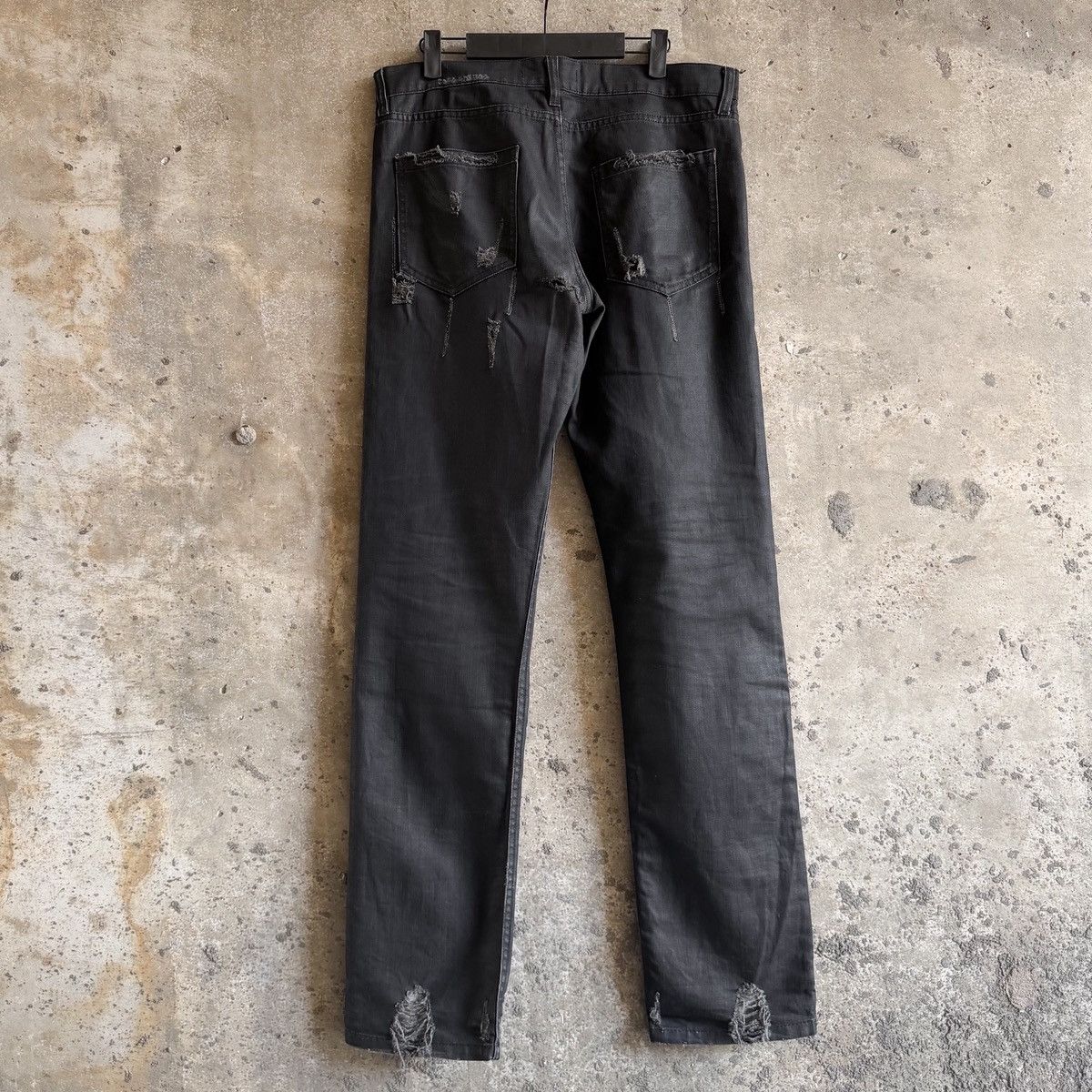 Raf Simons RAF By Raf Simons Thrashed Waxed Denim Size US 34 / EU 50 - 4 Thumbnail