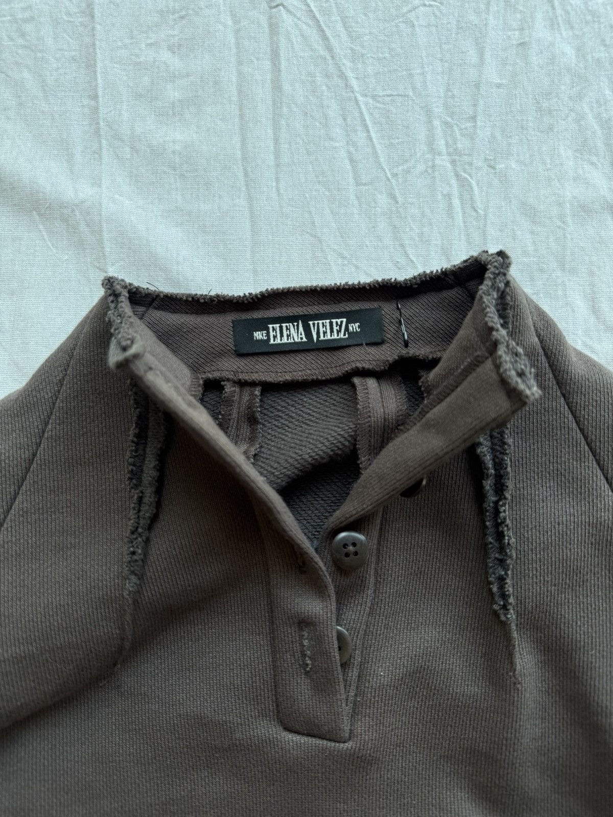 Elena Velez Elena Velez Amish cropped sweatshirt Size XS / US 0-2 / IT 36-38 - 4 Thumbnail