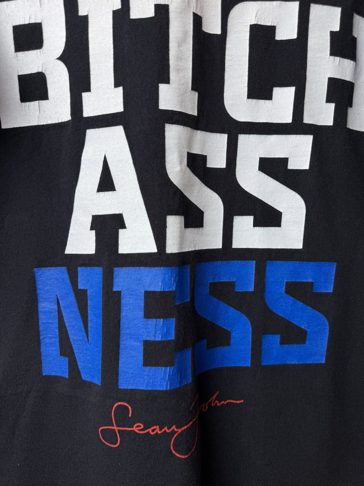 Sean John Vintage Sean John No Bitch Ass Ness Rap T Shirt Size US L / EU 52-54 / 3 - 4 Thumbnail
