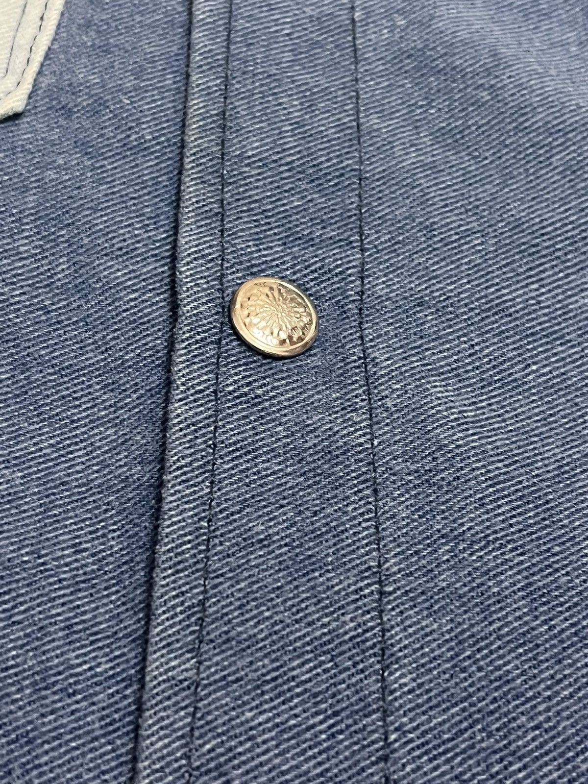 Vintage A Vintage Big Yank Two Tones Colour Snap Button Denim 70s Size US M / EU 48-50 / 2 - 12 Thumbnail