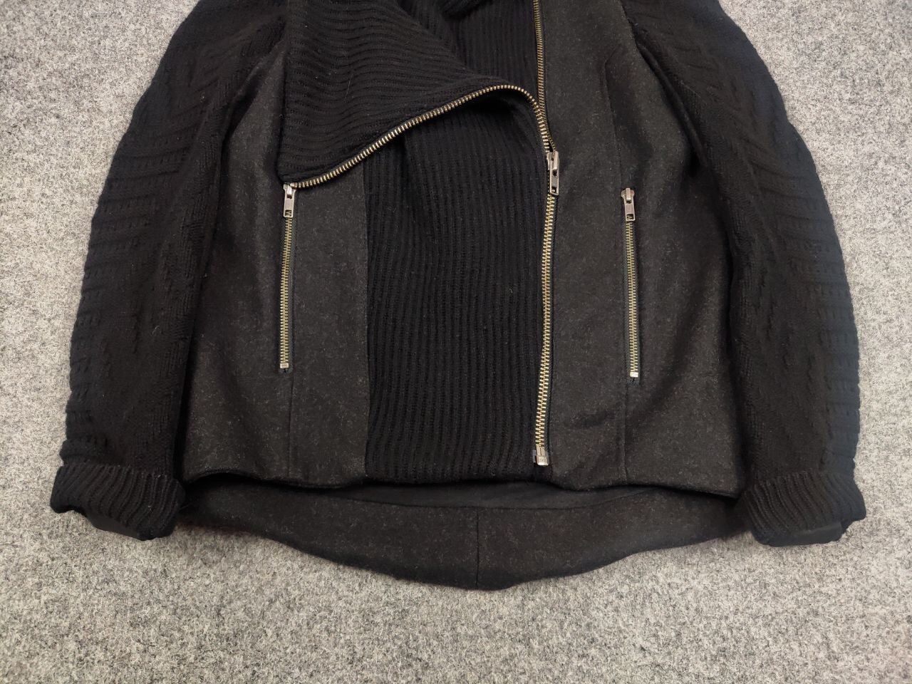 Helmut Lang Helmut Lang Asymmetric combined knit fabric Womens jacket Size S / US 4 / IT 40 - 10 Thumbnail