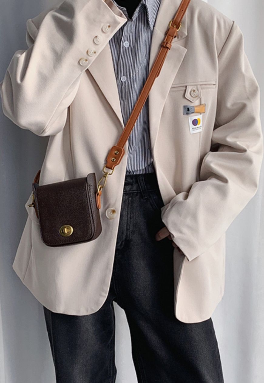 Other Men’s Brown leather crossbody bag Size ONE SIZE - 5 Thumbnail
