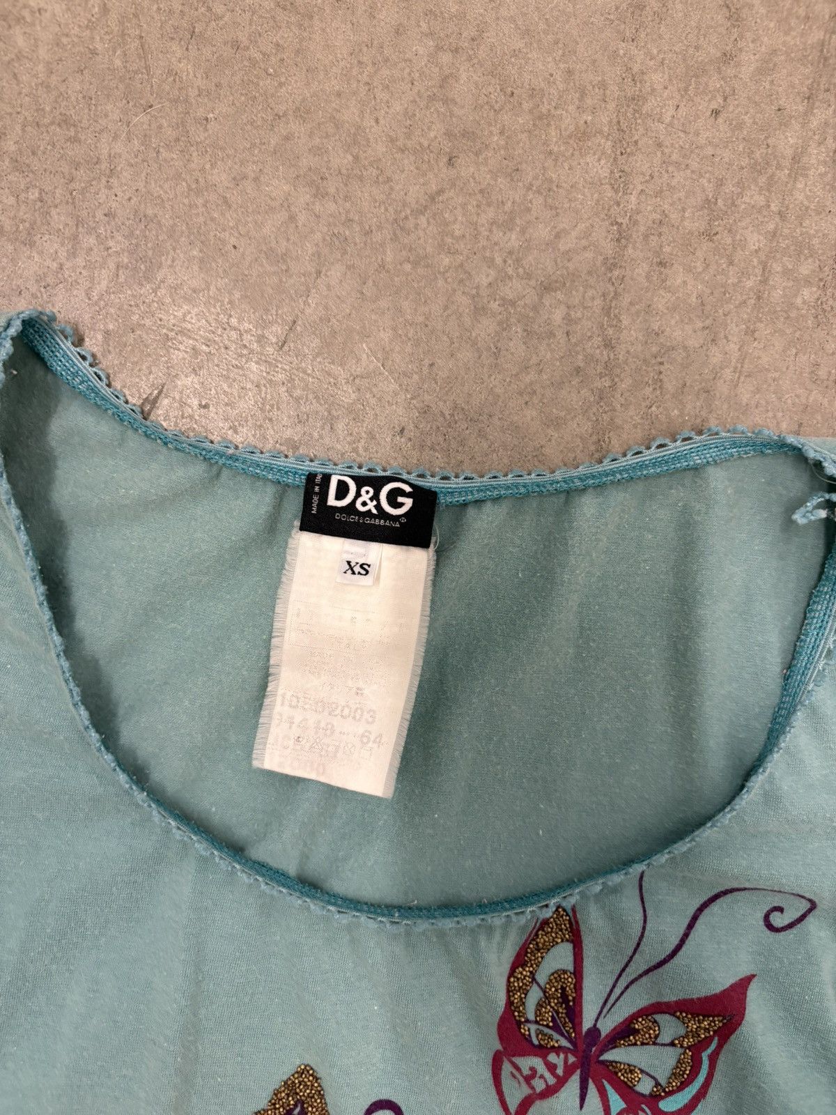 Dolce & Gabbana Dolce & Gabbana beaded butterfly milkmaid top Size XS / US 0-2 / IT 36-38 - 3 Thumbnail